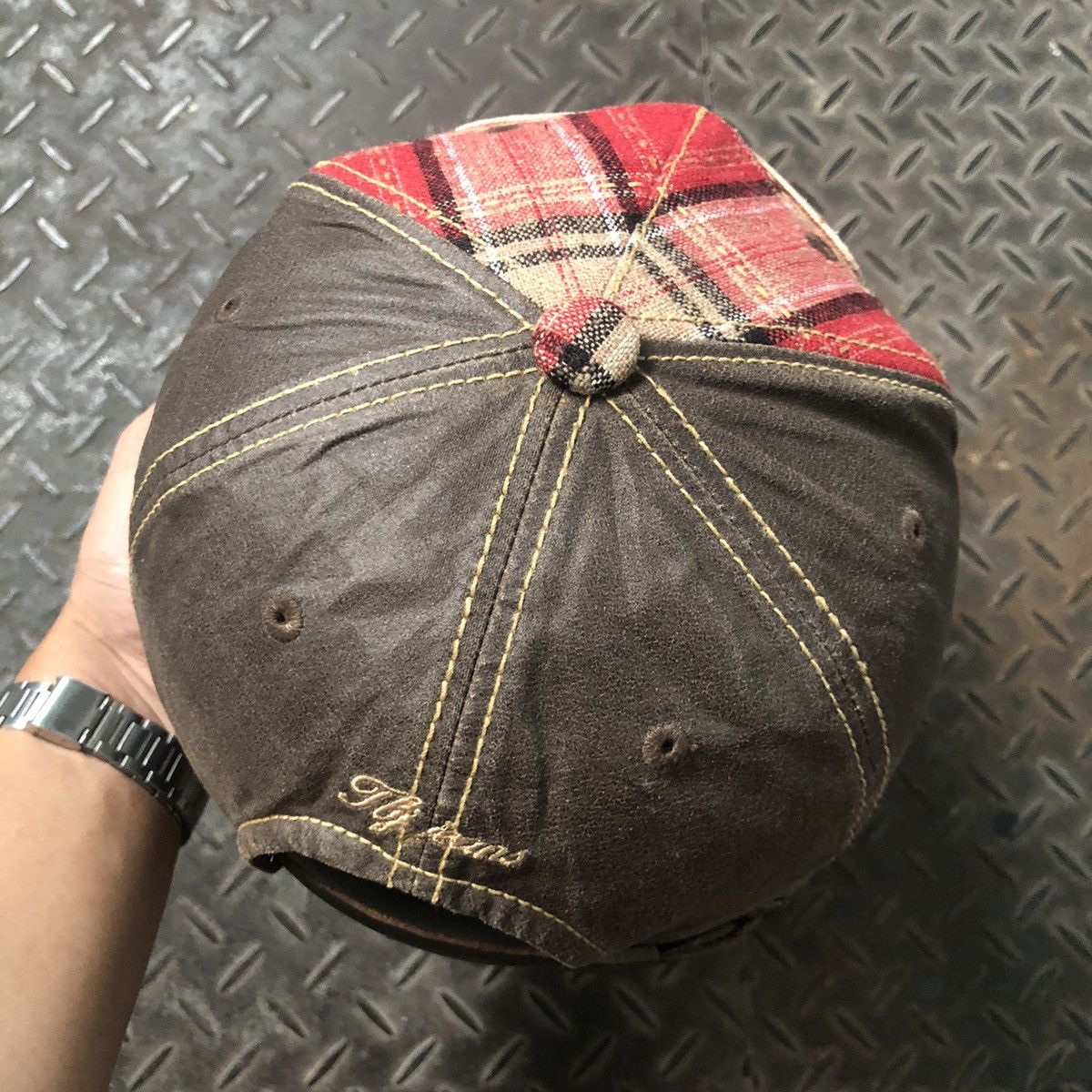 Japanese Brand Vintage Kolloson Kona Patch Hat Wool-Leather Material Size ONE SIZE - 4 Thumbnail