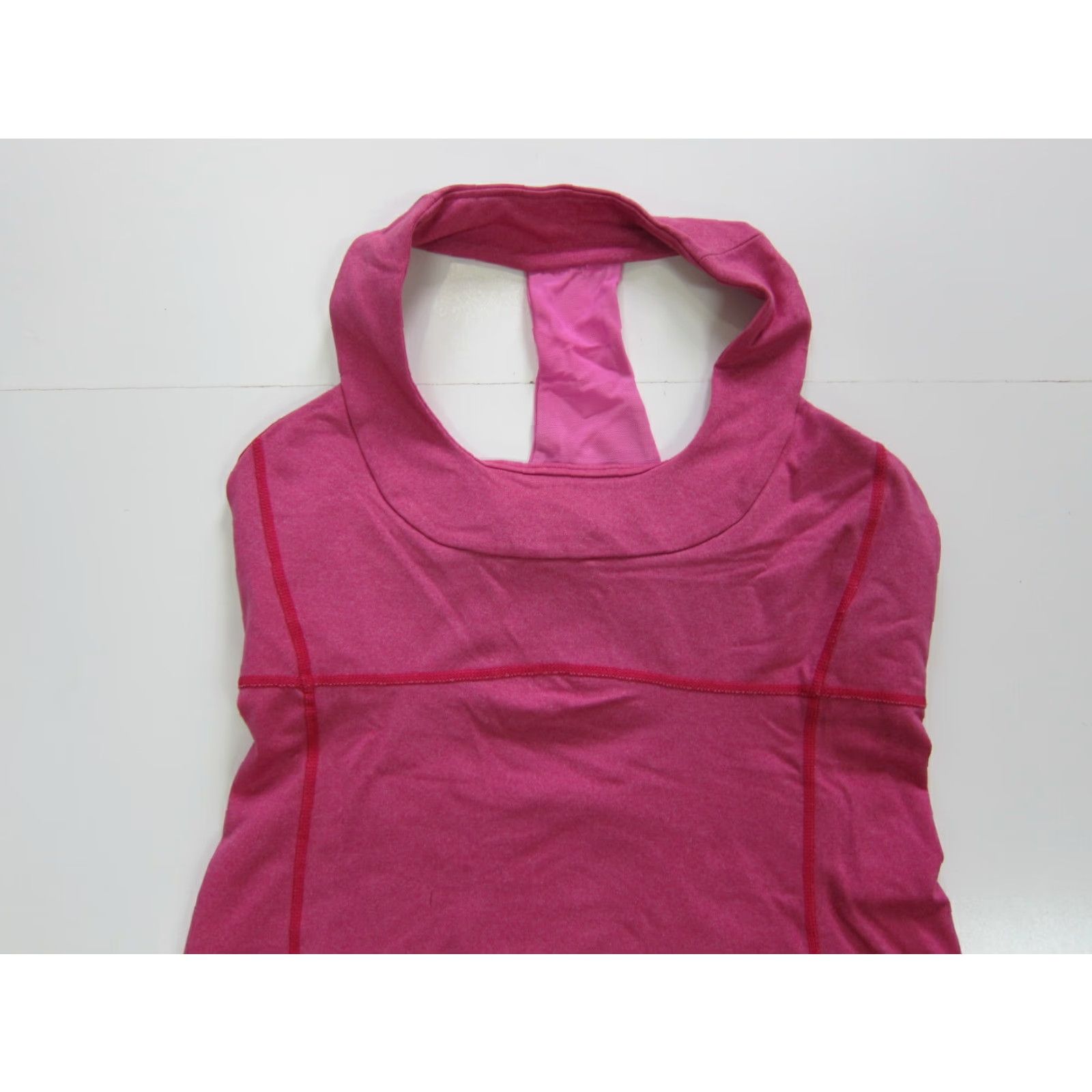 Lululemon Lululemon Pink T-Back Stretch Sports Bra Active Yoga Run Workout Top Women S-M Size S / US 4 / IT 40 - 3 Thumbnail