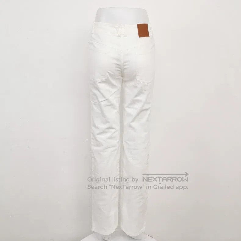 Hermes Hermes Cotton-linen Blended Solid Color Long Pants Size 42" / US 20 - 2 Thumbnail