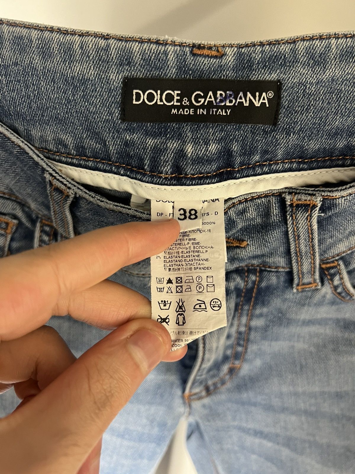 Dolce & Gabbana VINTAGE DOLCE & GABBANA ITALIAN DESIGNER DENIM JEANS Y2K 90s Size 26" / US 2 / IT 38 - 13 Thumbnail