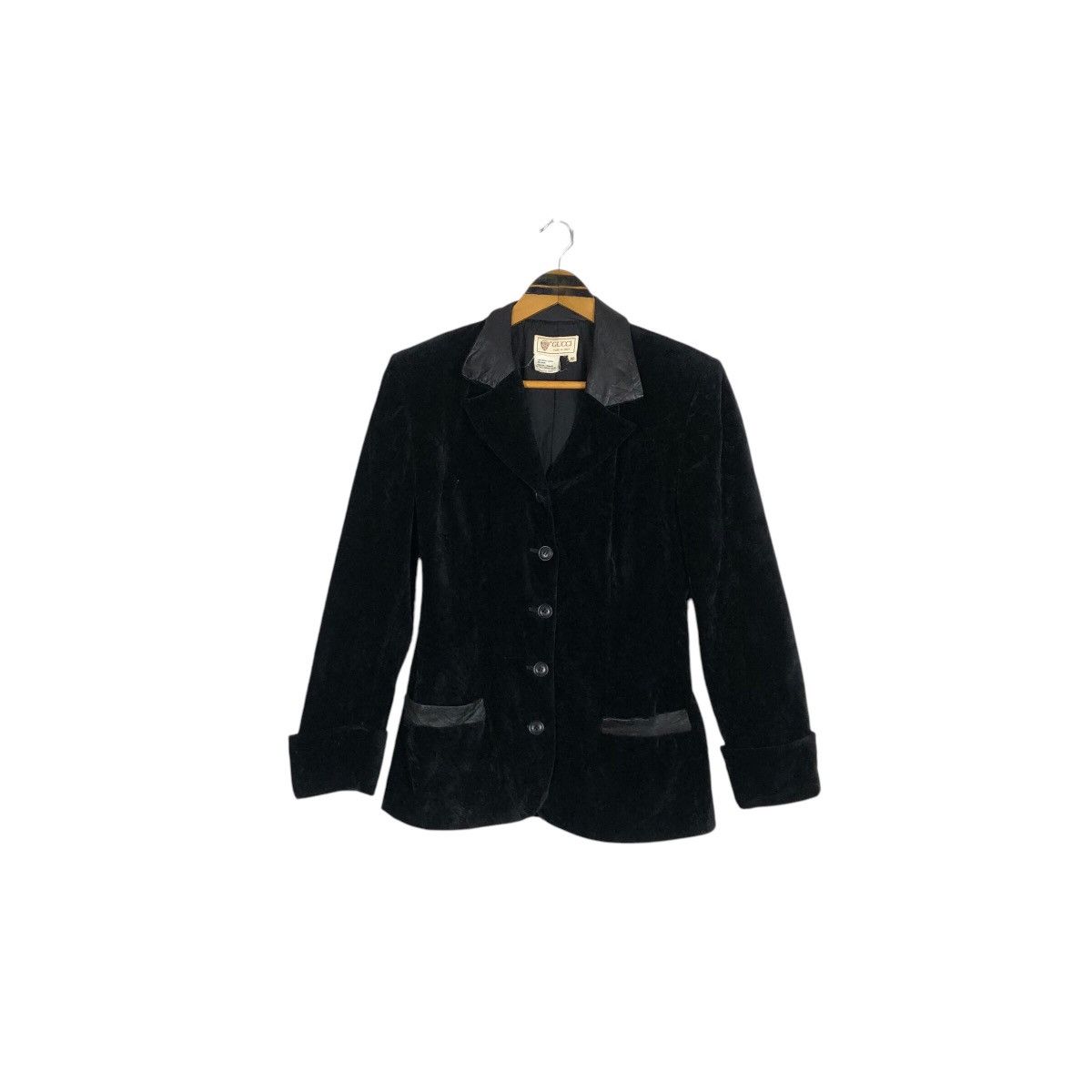 Gucci Vintage 70s Gucci Velvet Coat Single Breasted Blazer Size S / US 4 / IT 40 - 2 Thumbnail