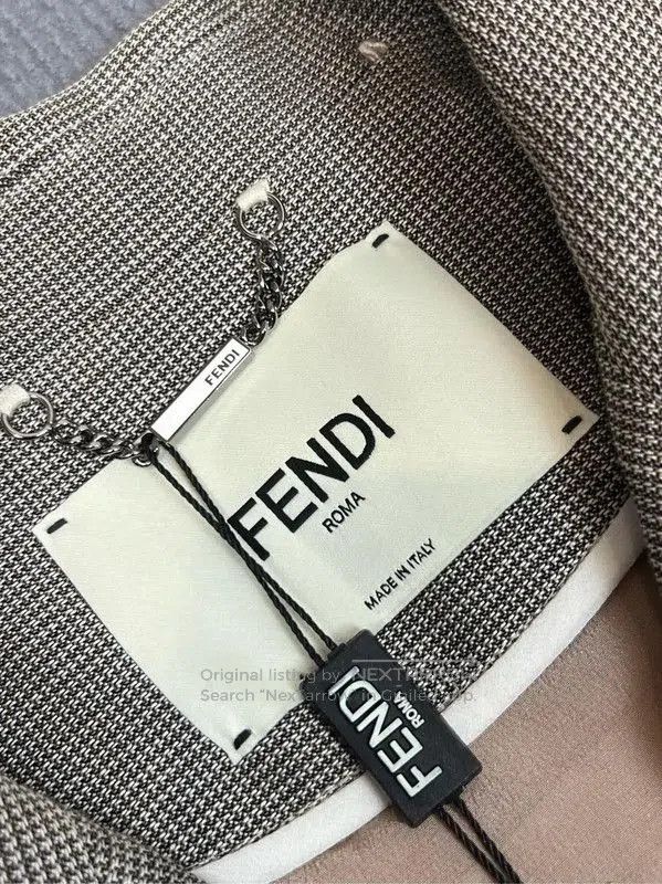 Fendi Fendi Gray Wool Women's Jacket . Size S / US 4 / IT 40 - 4 Thumbnail