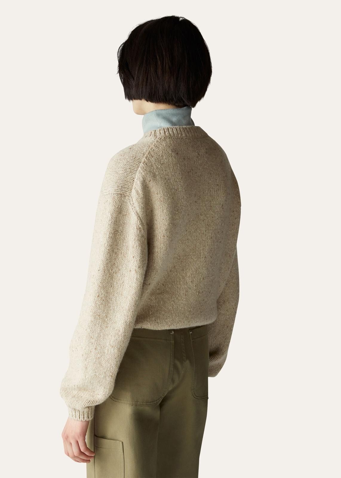 Loro Piana o1srvl11e0824 Newcastle Crewneck Sweater in Beige Size M / US 6-8 / IT 42-44 - 4 Thumbnail