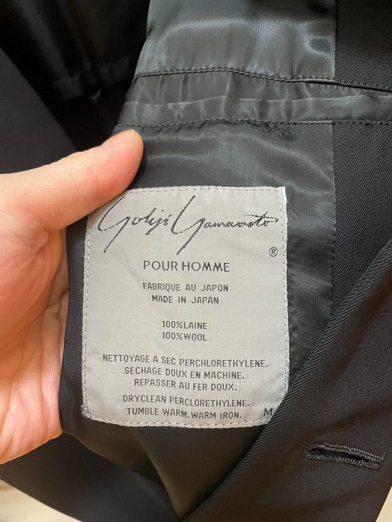 Yohji Yamamoto Yohji Yamamoto size m 90ss sauce season collarless dog blaz Size 36R - 5 Thumbnail