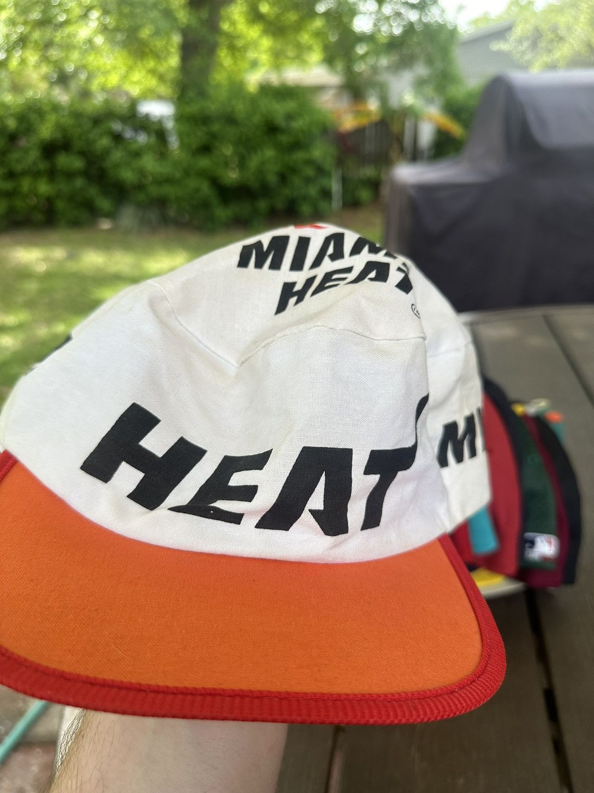 NBA 90s vintage Miami Heat Hat Size ONE SIZE - 7 Thumbnail