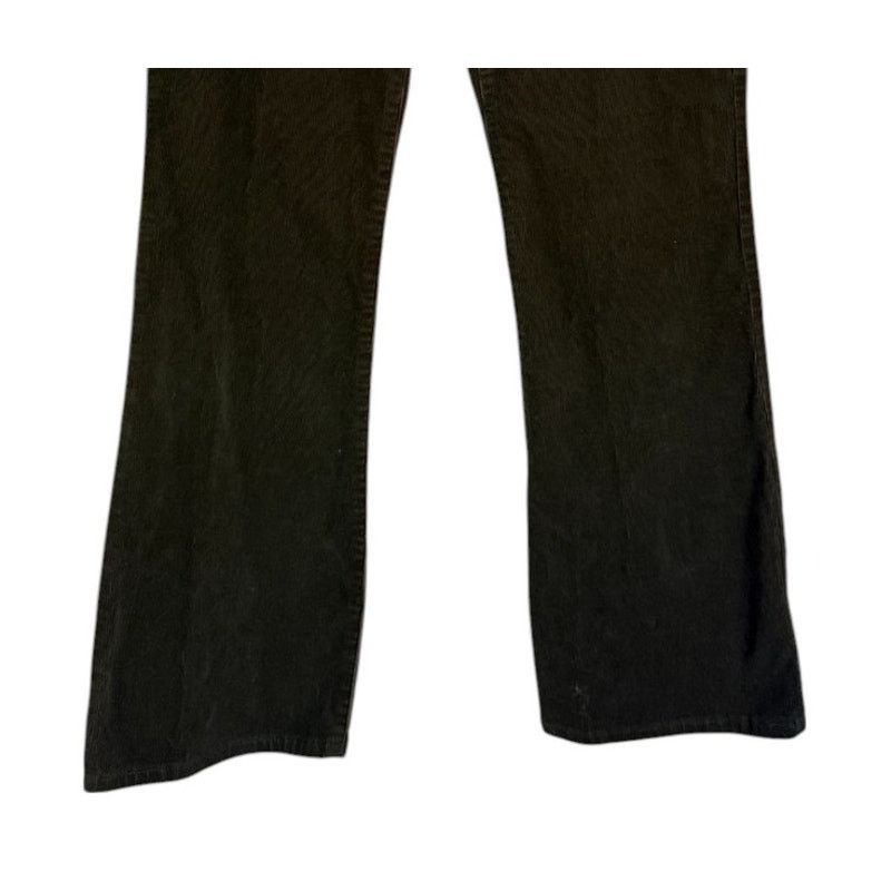 Lands' End Lands End Pants Women 12 Olive Green Corduroy Wide Leg Size 34" / US 12 / IT 48 - 3 Thumbnail