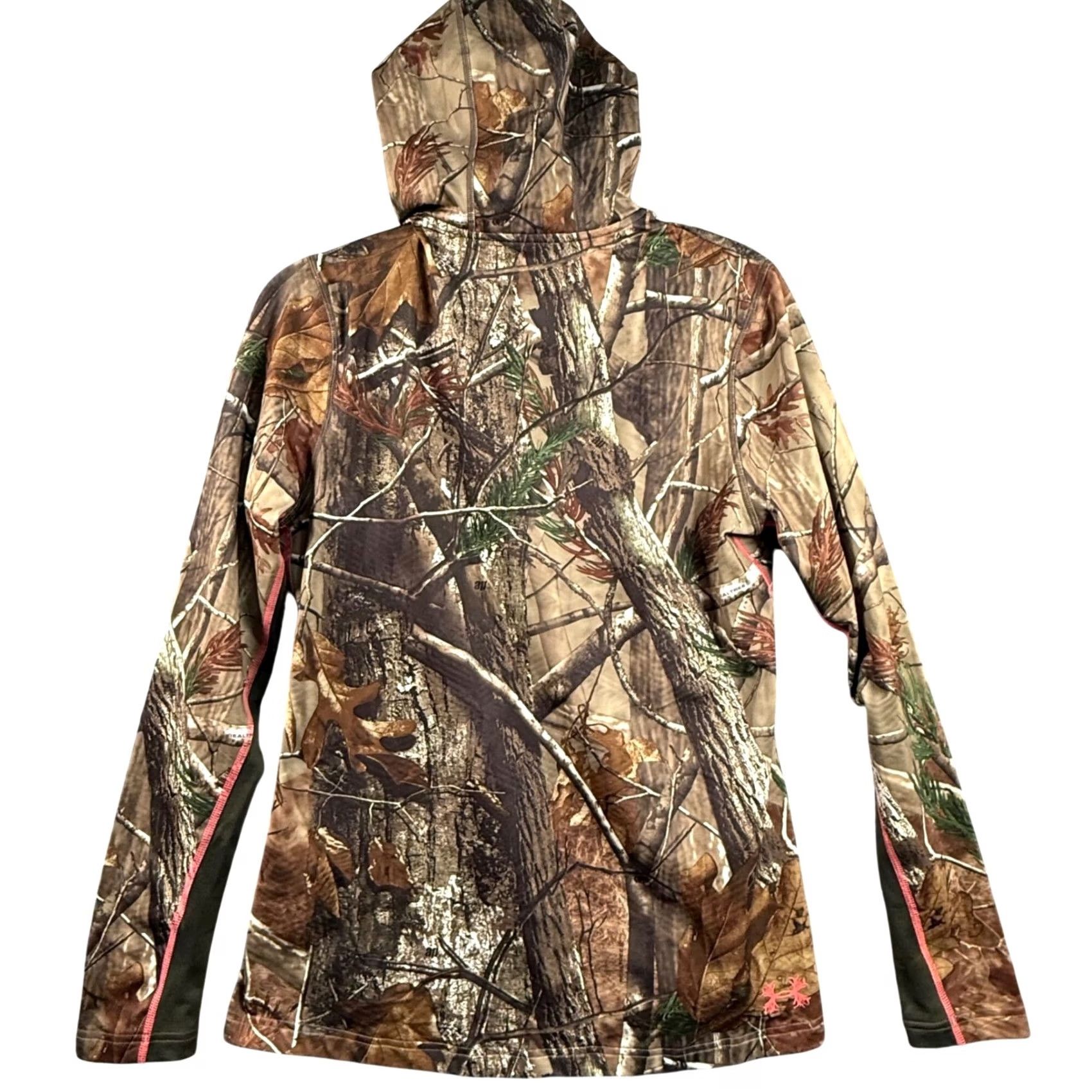 Under Armour Under Armour Hooded Hoodie Realtree AP Camo Scent Control ColdGear Pullover, Long Sleeve, Multicolor, Women, L Size L / US 10 / IT 46 - 3 Thumbnail