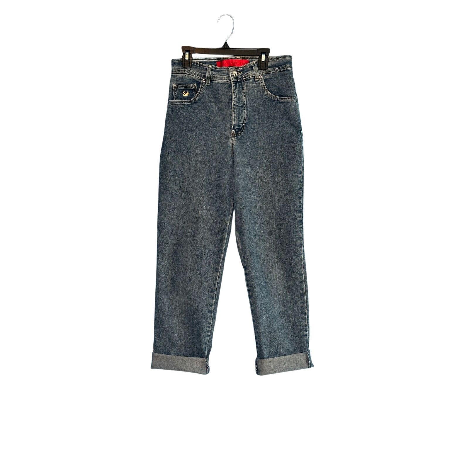 Gloria Vanderbilt Gloria Vanderbilt blue cuffed mom jeans size 6 Size 28" / US 6 / IT 42 - 9 Thumbnail