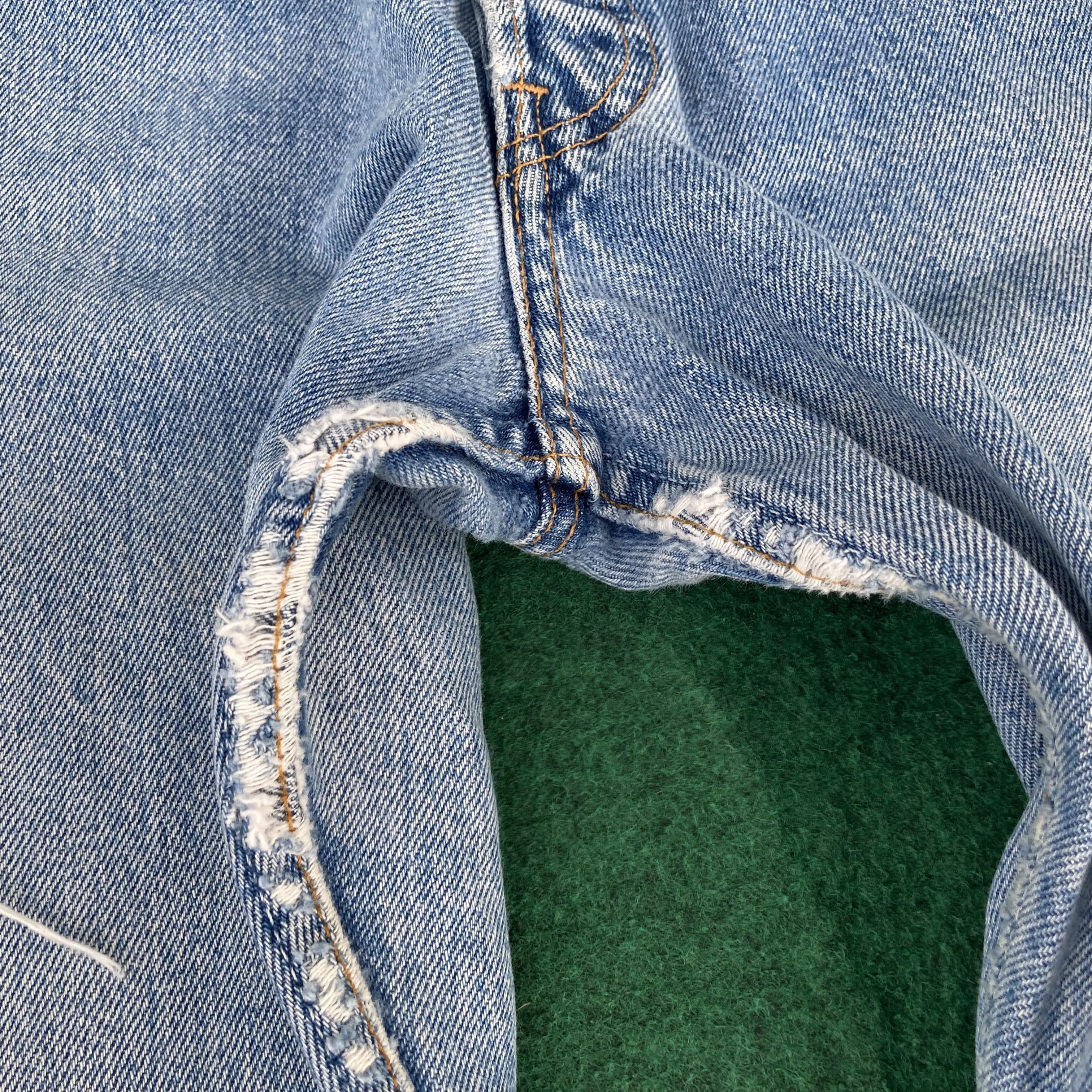 Levi's × Vintage Vtg Levis 501 Distressed Destroy Ripped Women Jeans Size 30" / US 8 / IT 44 - 6 Thumbnail