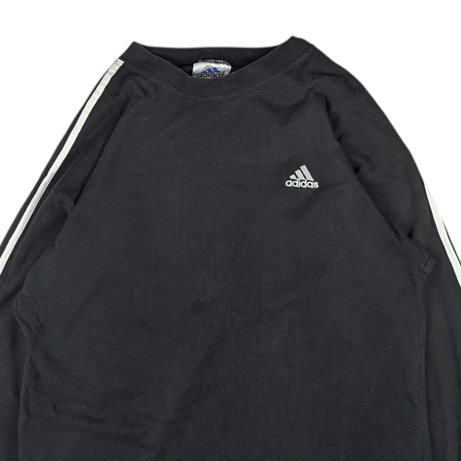 Adidas Vintage 90's ADIDAS Black Long Jumper Sweatshirt Size US M / EU 48-50 / 2 - 4 Thumbnail