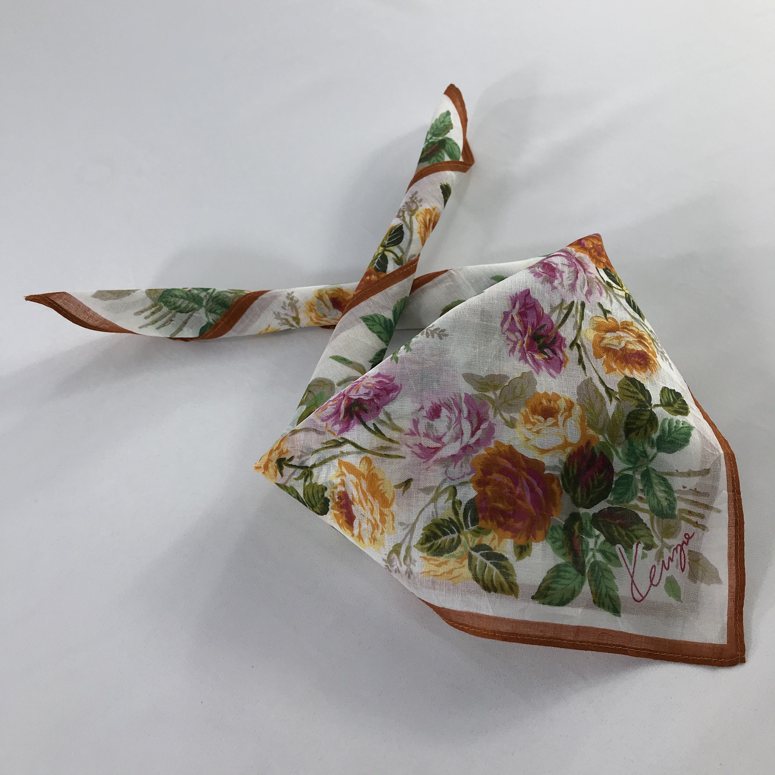 Kenzo × Vintage Kenzo Bandana / Handkerchief / Neckerchief - S518 Size ONE SIZE - 4 Thumbnail