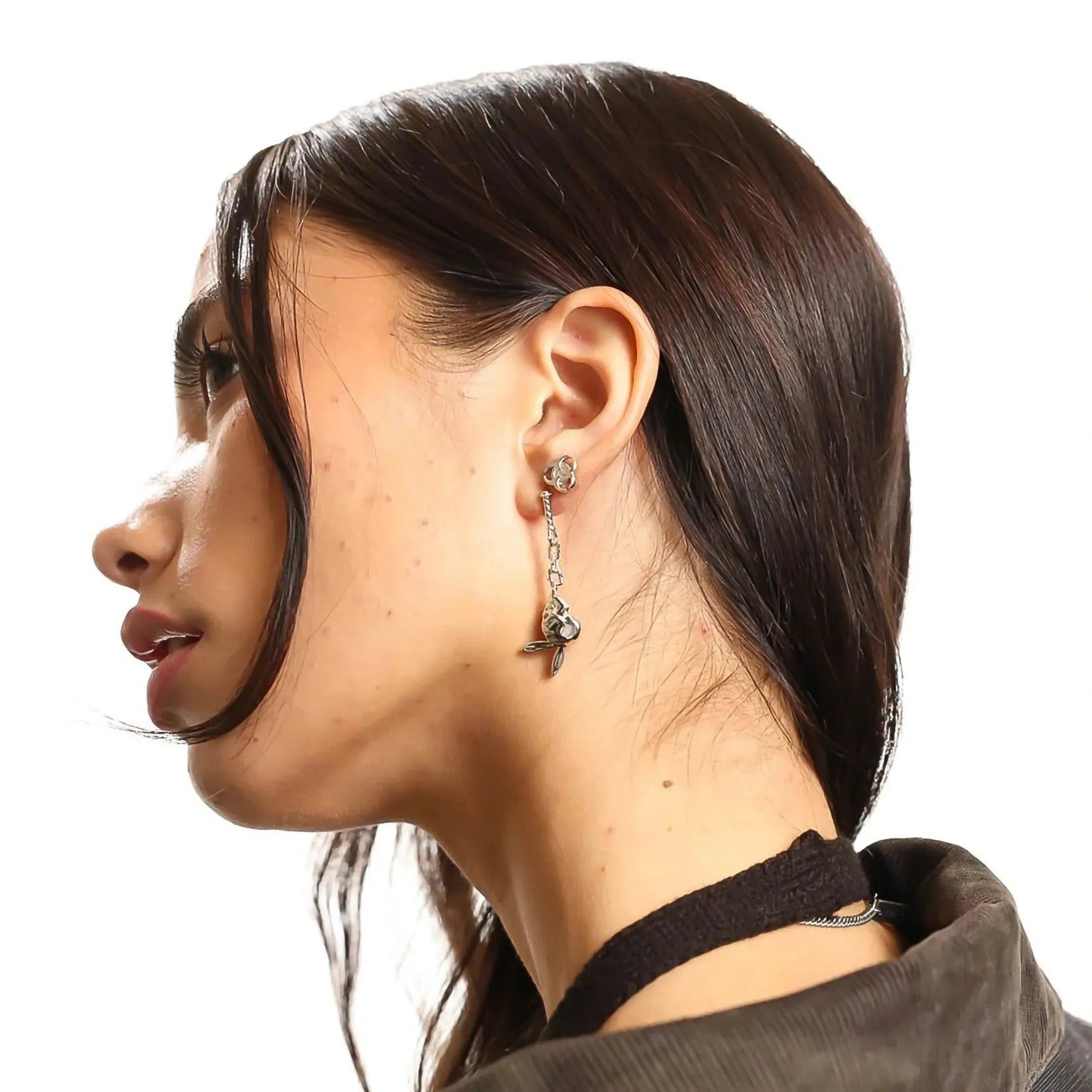 Jewelry Hard Jewelry Skullboy Dangle Earrings Pair Sterling Silver Size ONE SIZE - 7 Thumbnail