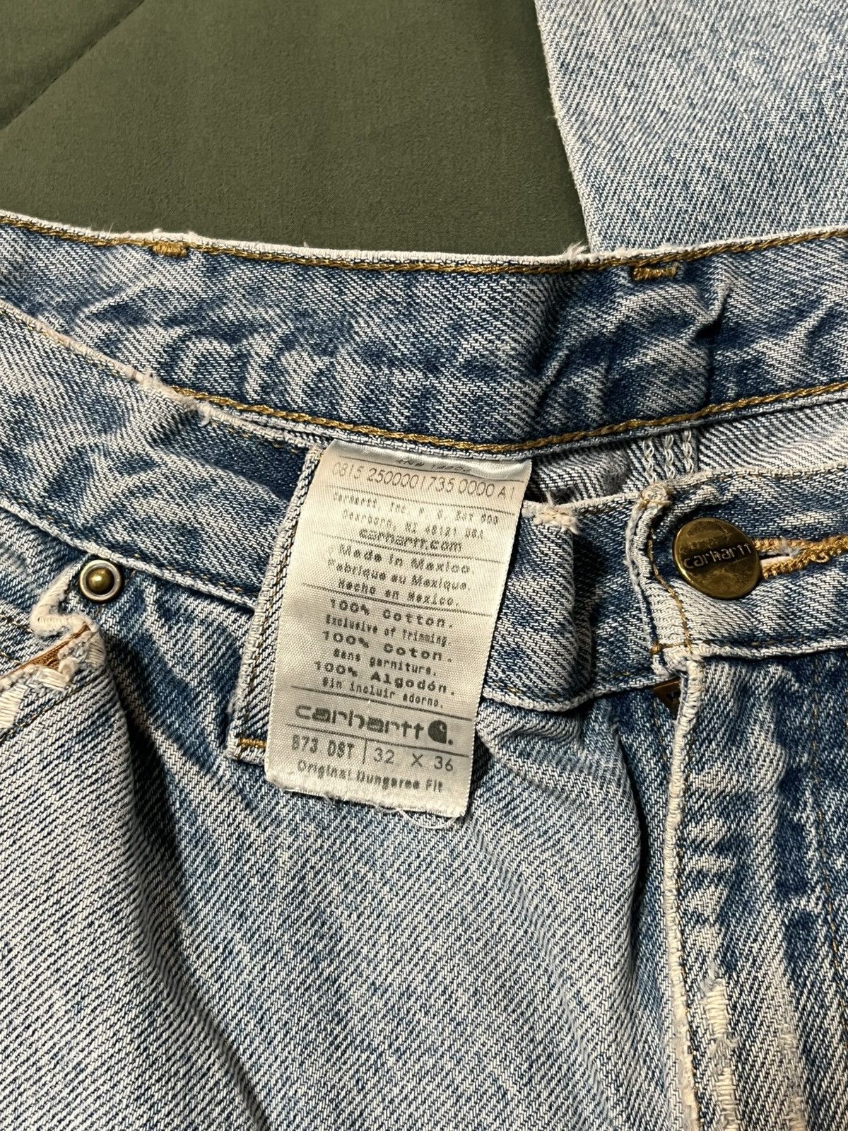 Carhartt Carhartt double holster light blue washed denim Size US 31 - 6 Thumbnail