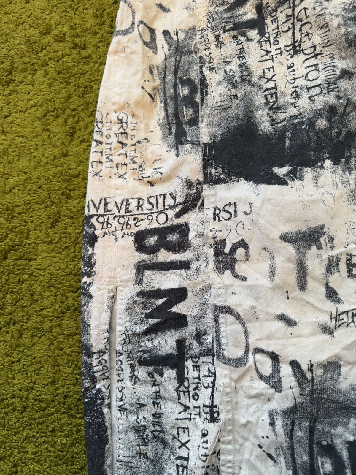 Hysteric Glamour × Vintage Y2K vintage avant garde gazette pattern skirt Size 30" / US 8 / IT 44 - 5 Thumbnail