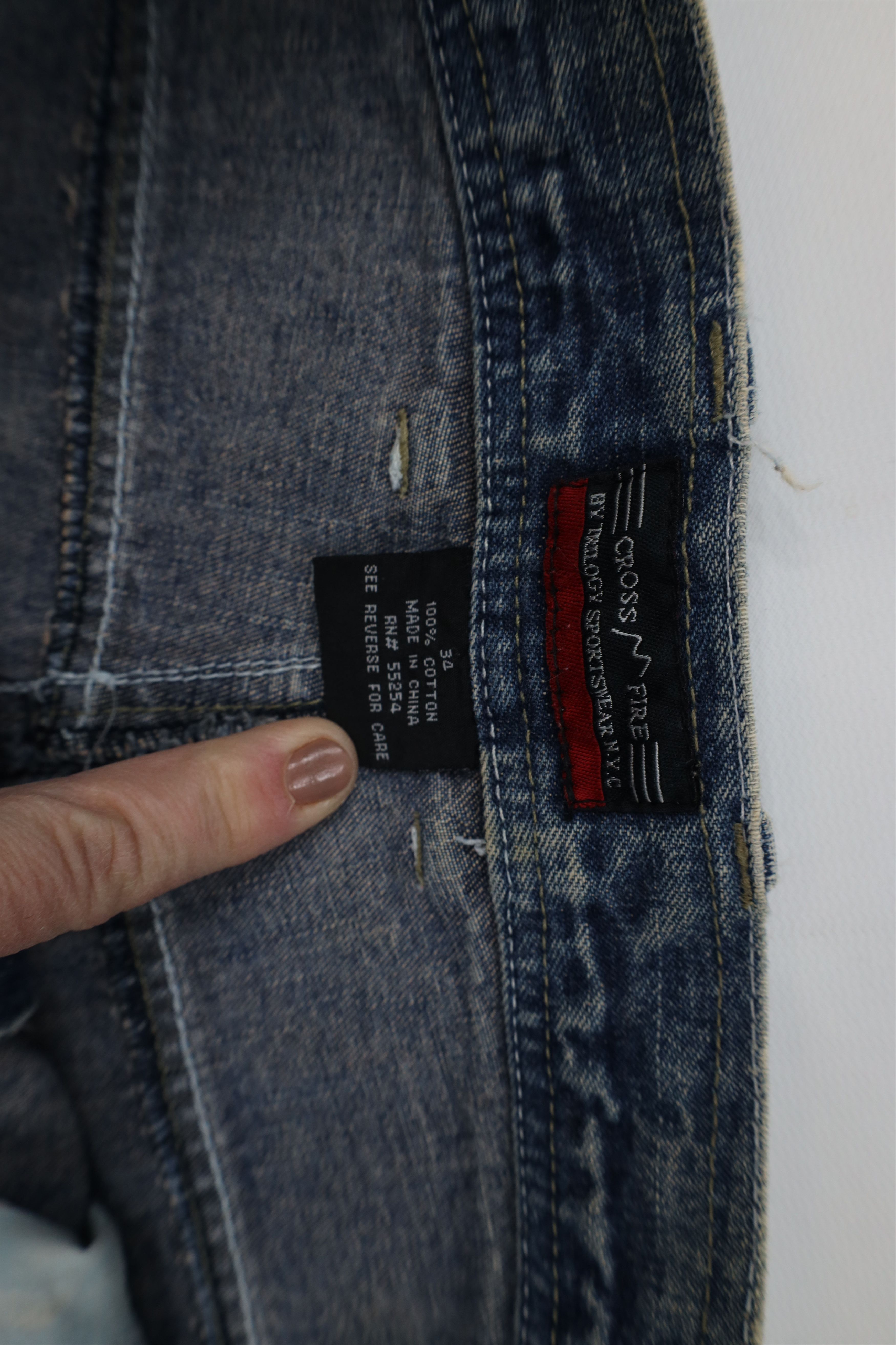 Vintage Vintage 90s Y2K Streetwear Baggy Fit Denim Jean Shorts Blue Size US 34 / EU 50 - 7 Thumbnail
