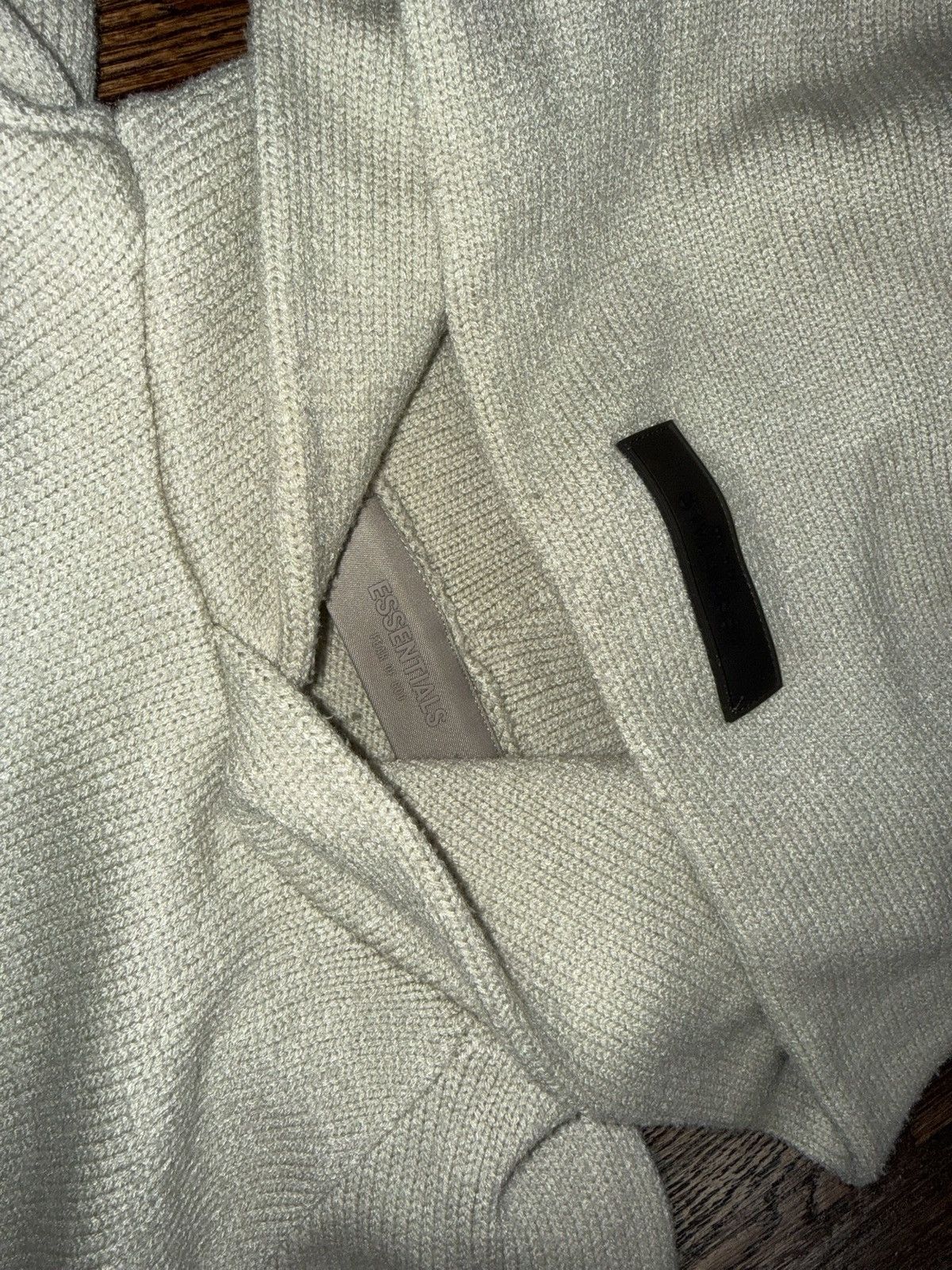 Fear of God Fear of God Essentials 1977 Knit Raw Sweater Hoodie Beige Size US S / EU 44-46 / 1 - 3 Thumbnail