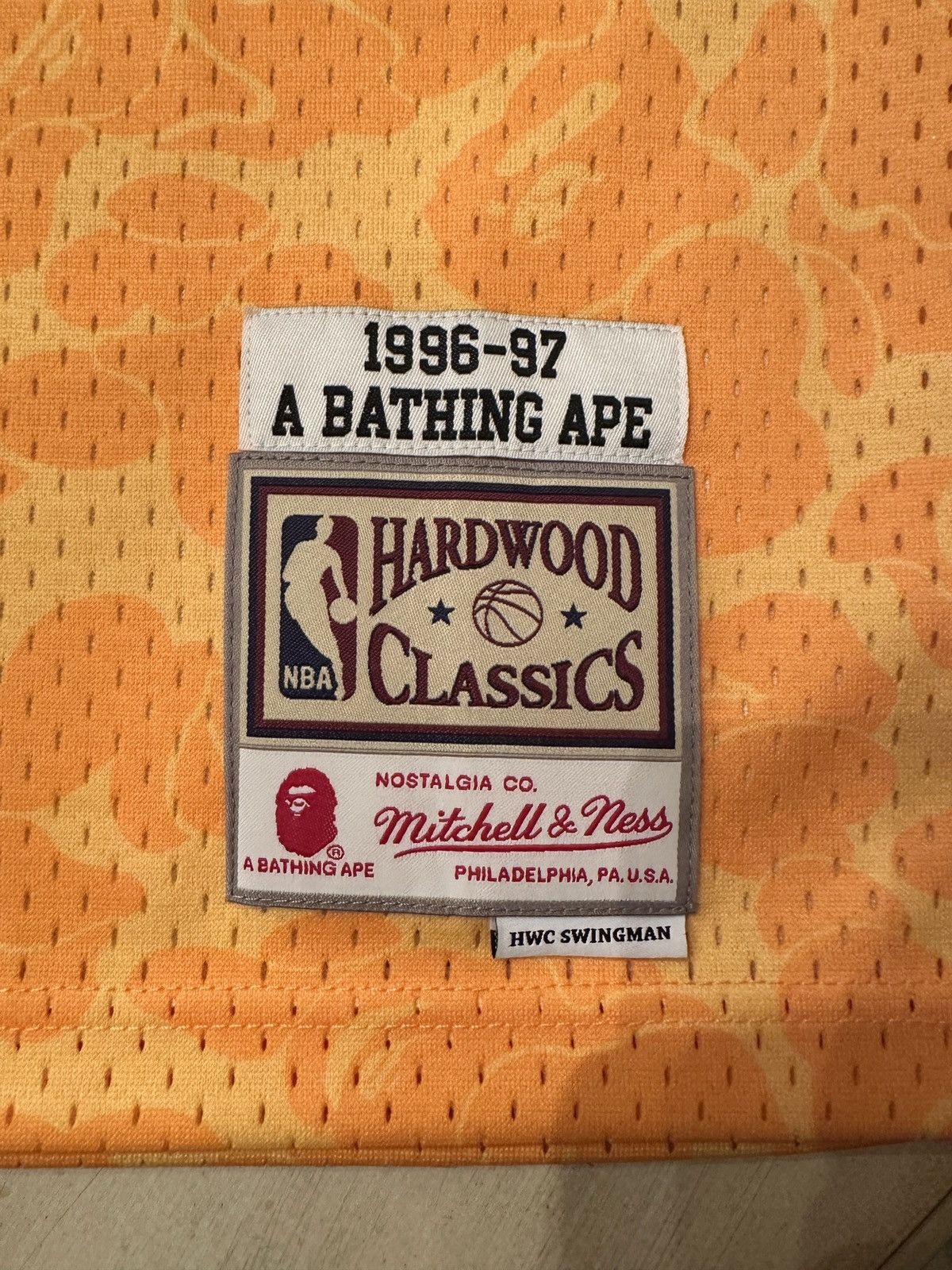 Bape × Mitchell & Ness × NBA BAPE x Mitchell & Ness Lakers ABC Basketball Swingman Jersey Size US M / EU 48-50 / 2 - 4 Thumbnail