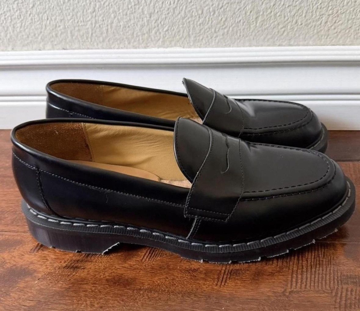 Solovair Solovair Black Hi Shine Penny Loafer Size US 10 / EU 43 - 3 Thumbnail