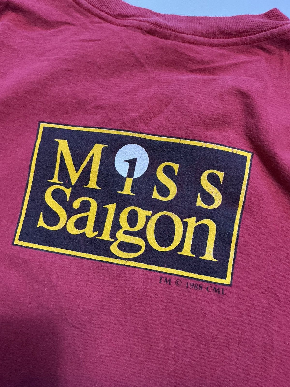Vintage VTG 1988 Miss Saigon Broadway Musical Single Stitch T-Shirt Size US L / EU 52-54 / 3 - 9 Thumbnail