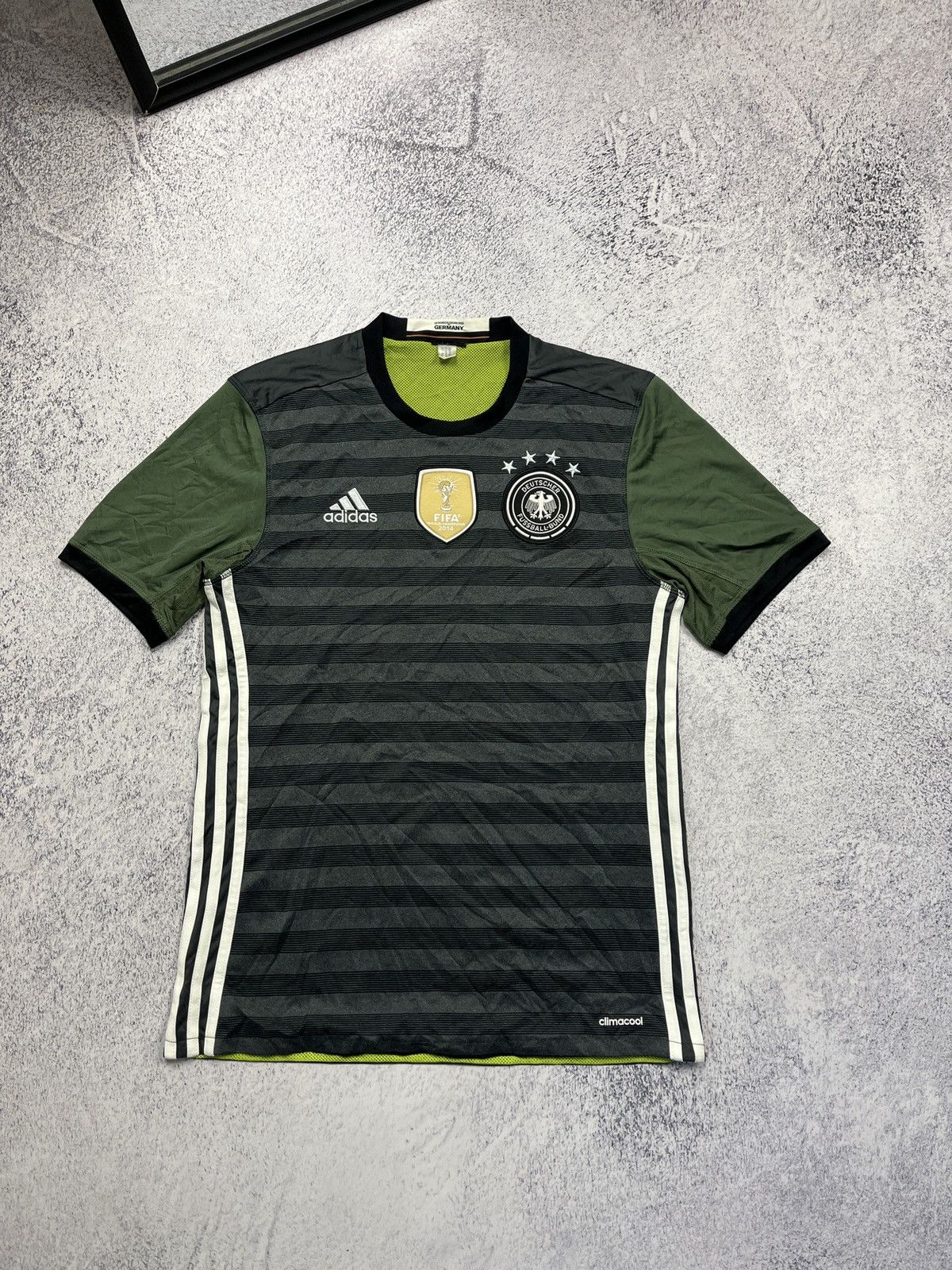 Adidas Adidas Germany 2015/16 Away Double Sided Soccer Jersey Size US S / EU 44-46 / 1 - 1 Thumbnail