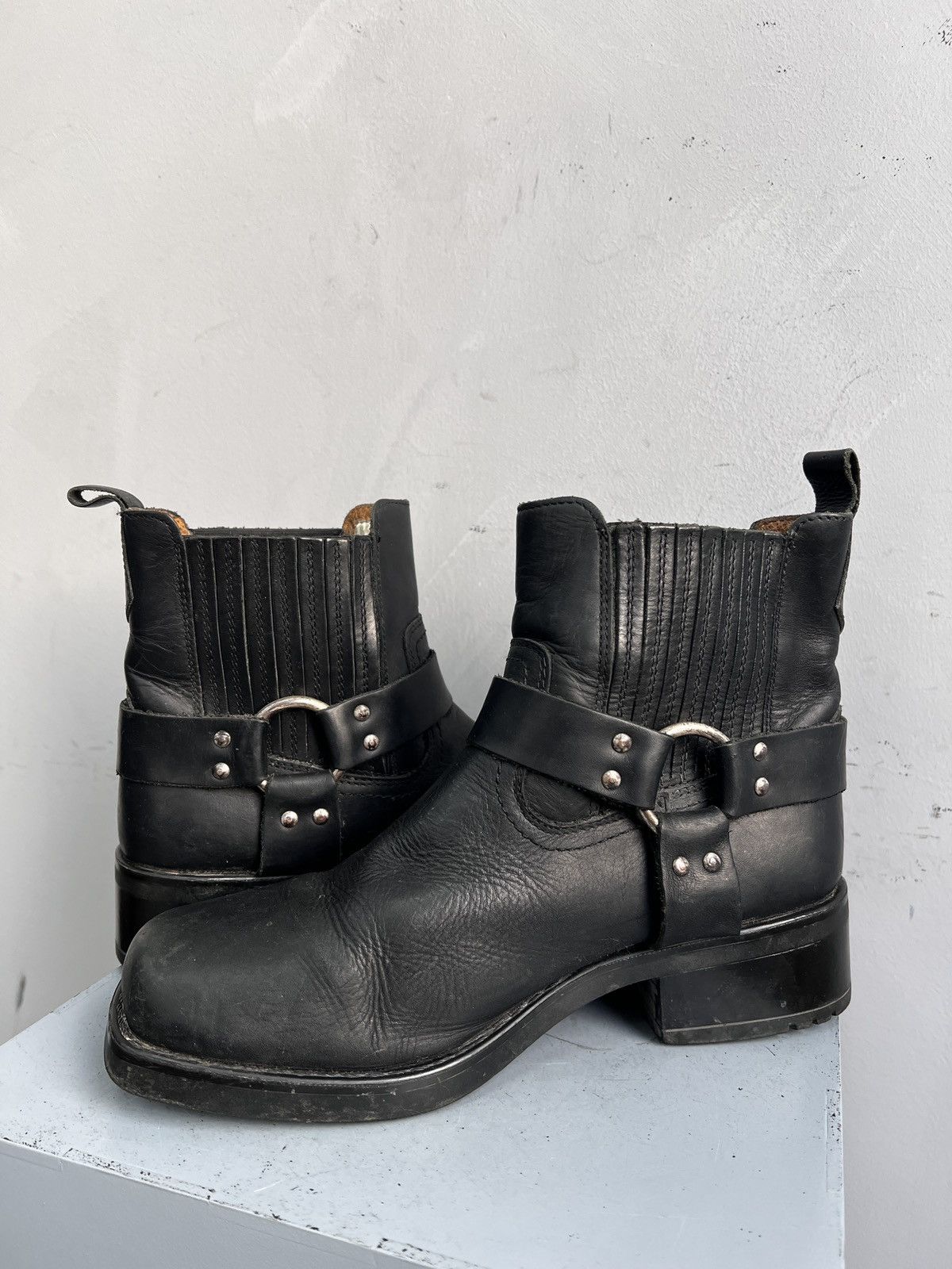 Wrangler Wrangler black leather guidi boots vintage biker style Size US 10 / EU 43 - 9 Thumbnail