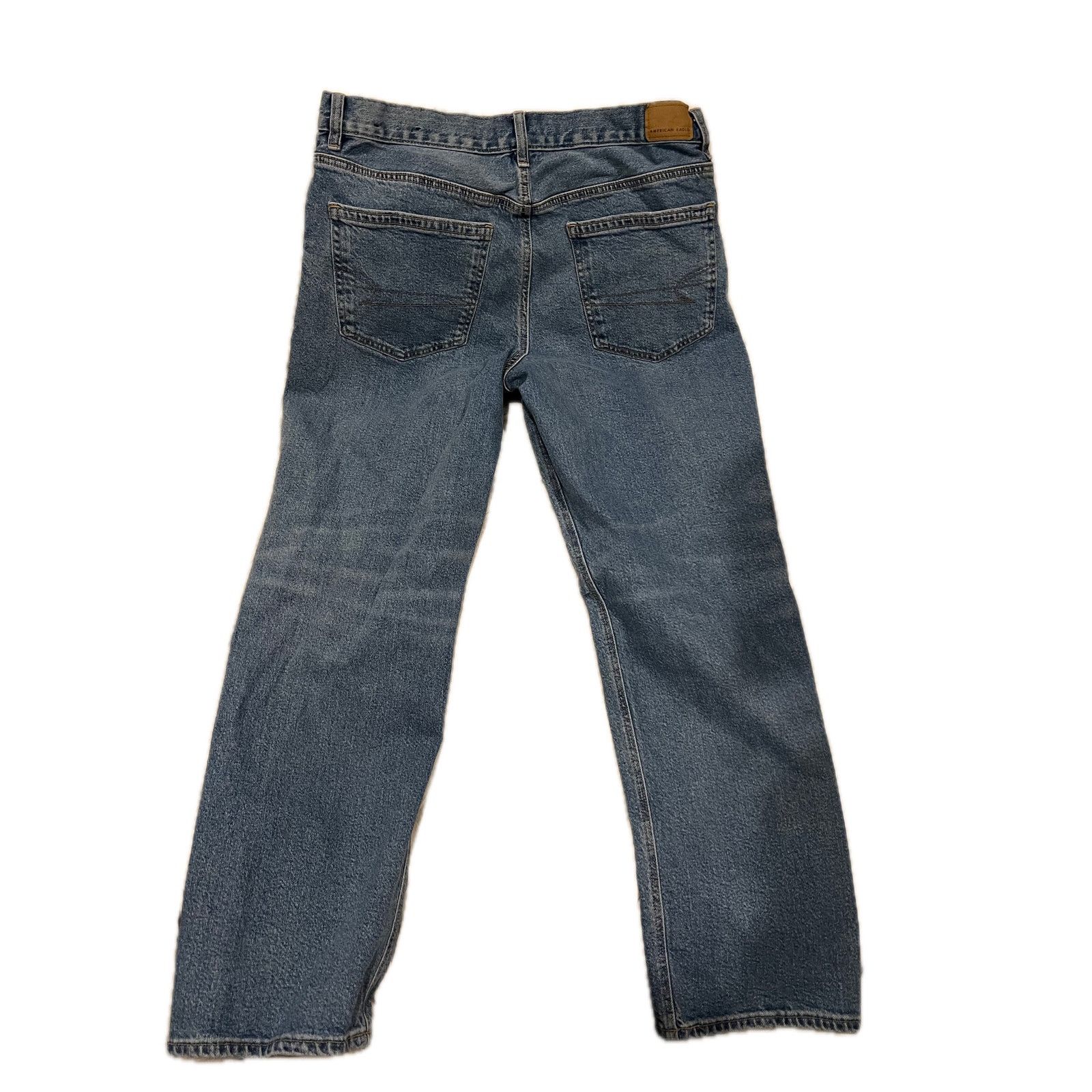 American Eagle Outfitters American Eagle High-Rise Straight Jeans Womans L (12) Size 34" / US 12 / IT 48 - 2 Thumbnail
