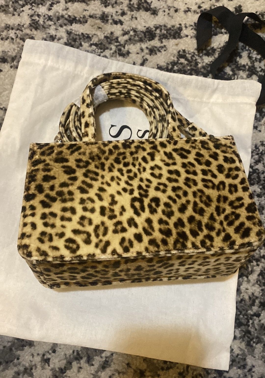 Puppets and Puppets PUPPETS AND PUPPETS Small Jeweled Cookie Bag Leopard Size ONE SIZE - 3 Thumbnail