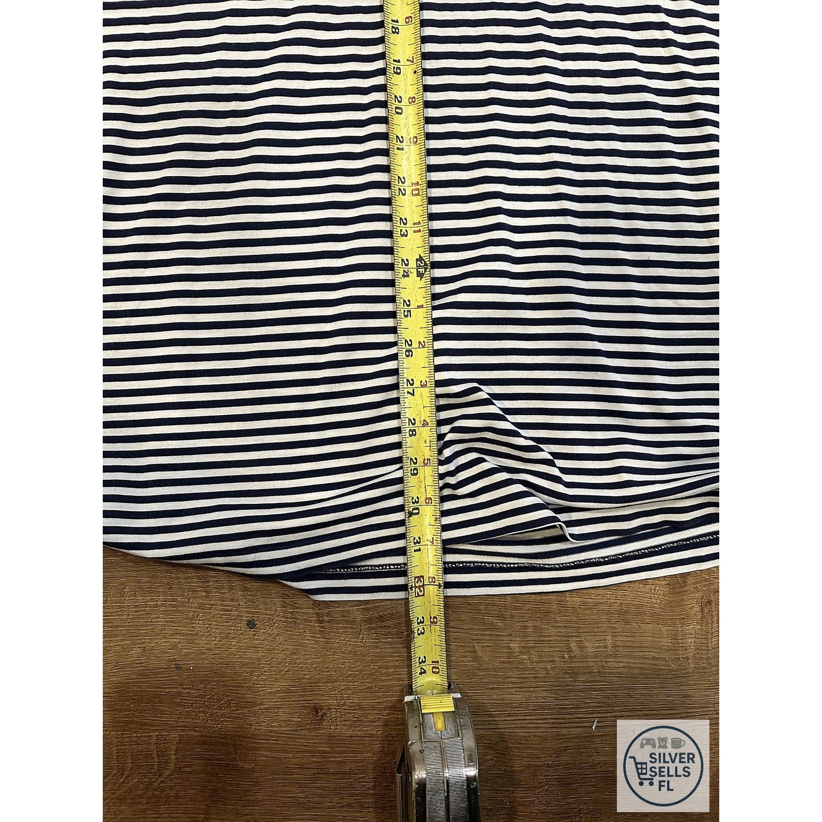 Polo Ralph Lauren Polo Ralph Lauren XL Navy White Striped Crest Pocket Shirt Size US XL / EU 56 / 4 - 7 Thumbnail