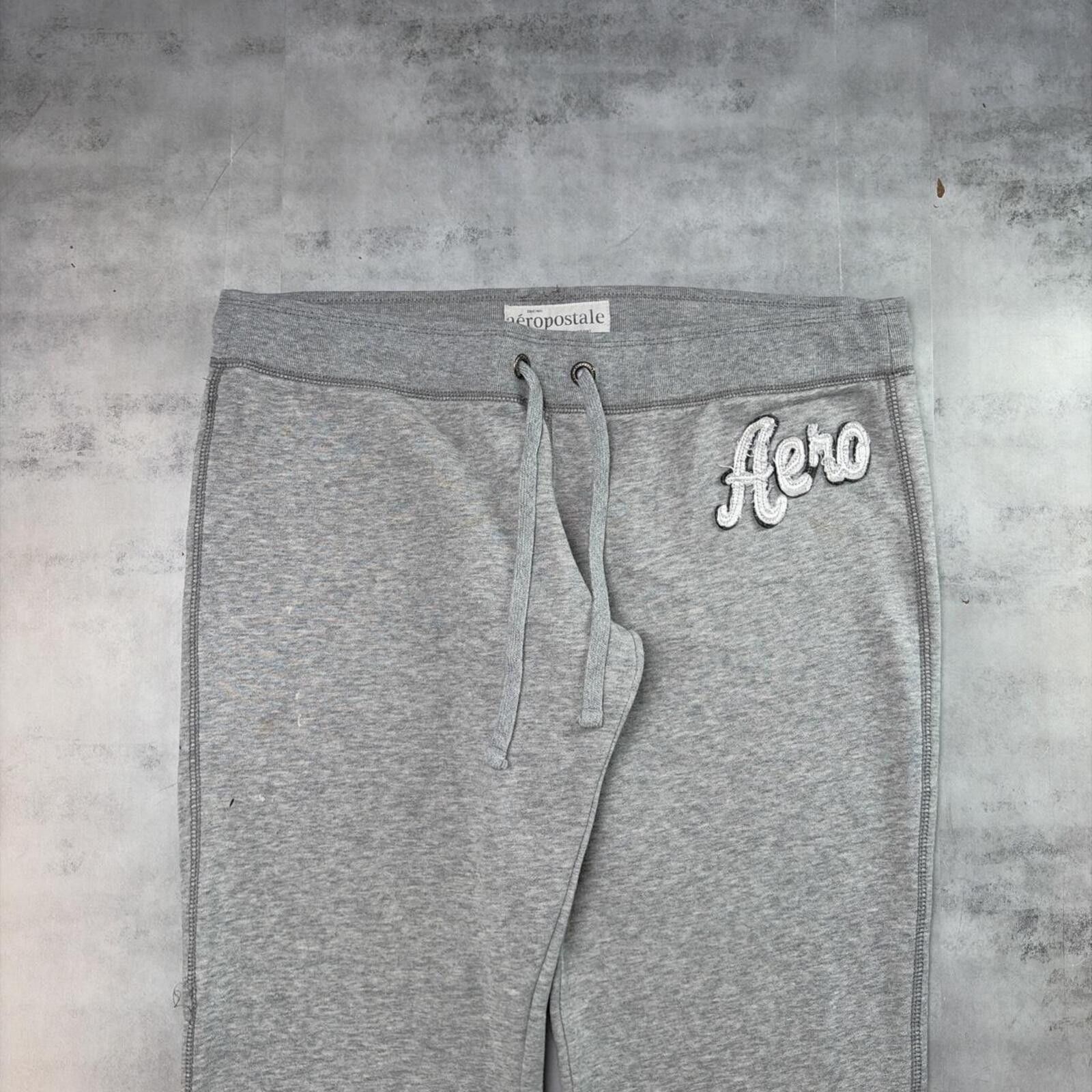 Aeropostale Y2K Grey Aeropostale Grunge Loose Sweatpants Size 32" / US 10 / IT 46 - 3 Thumbnail