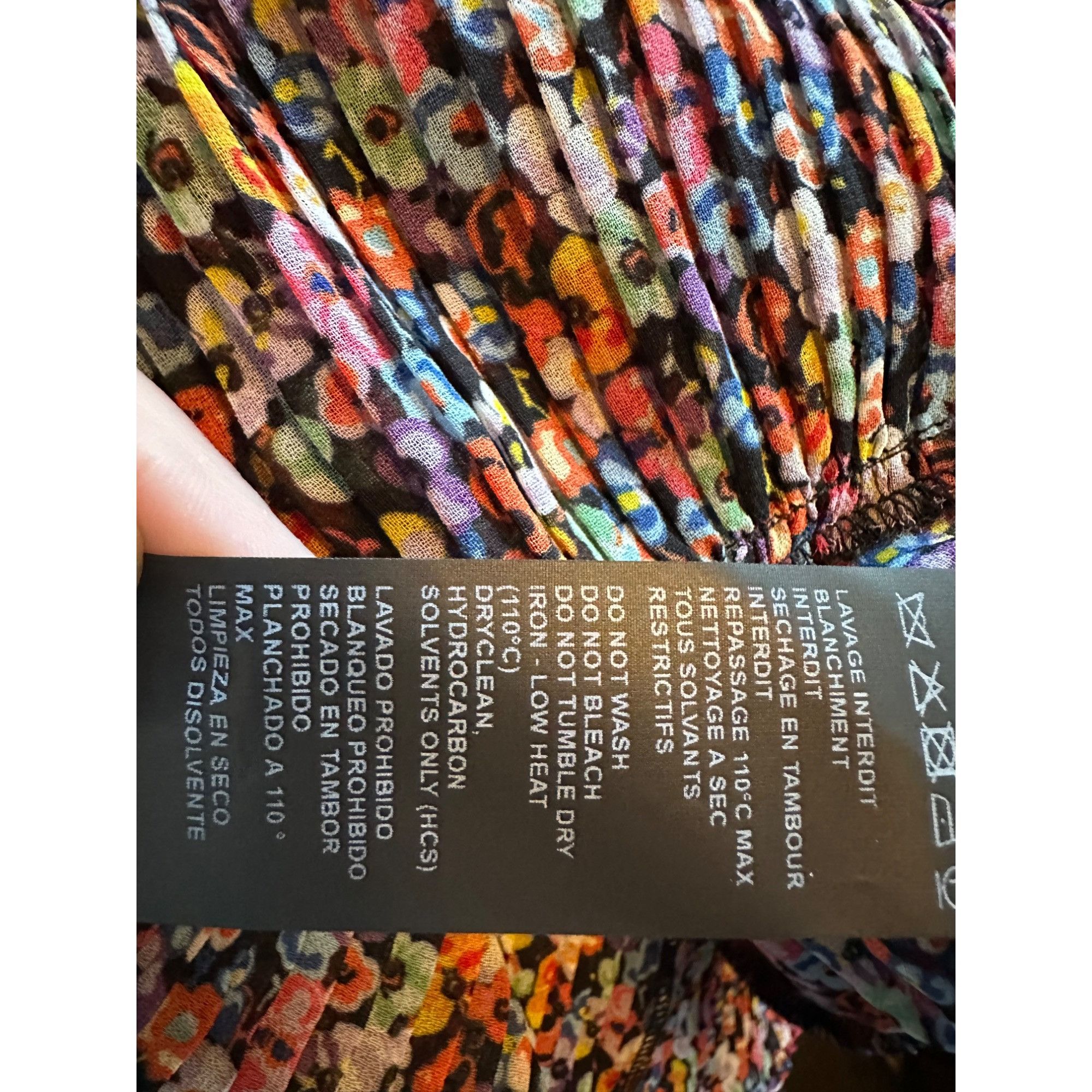 The Kooples The Kooples Womens Blazing Field Floral Dress Pleated Frills Size S / US 4 / IT 40 - 7 Thumbnail