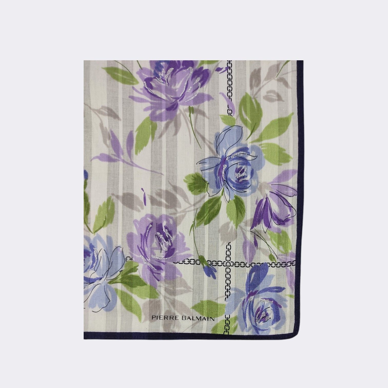 Pierre Balmain Vintage Pierre Balmain Handkerchief Neckerchief H390M Size ONE SIZE - 3 Thumbnail