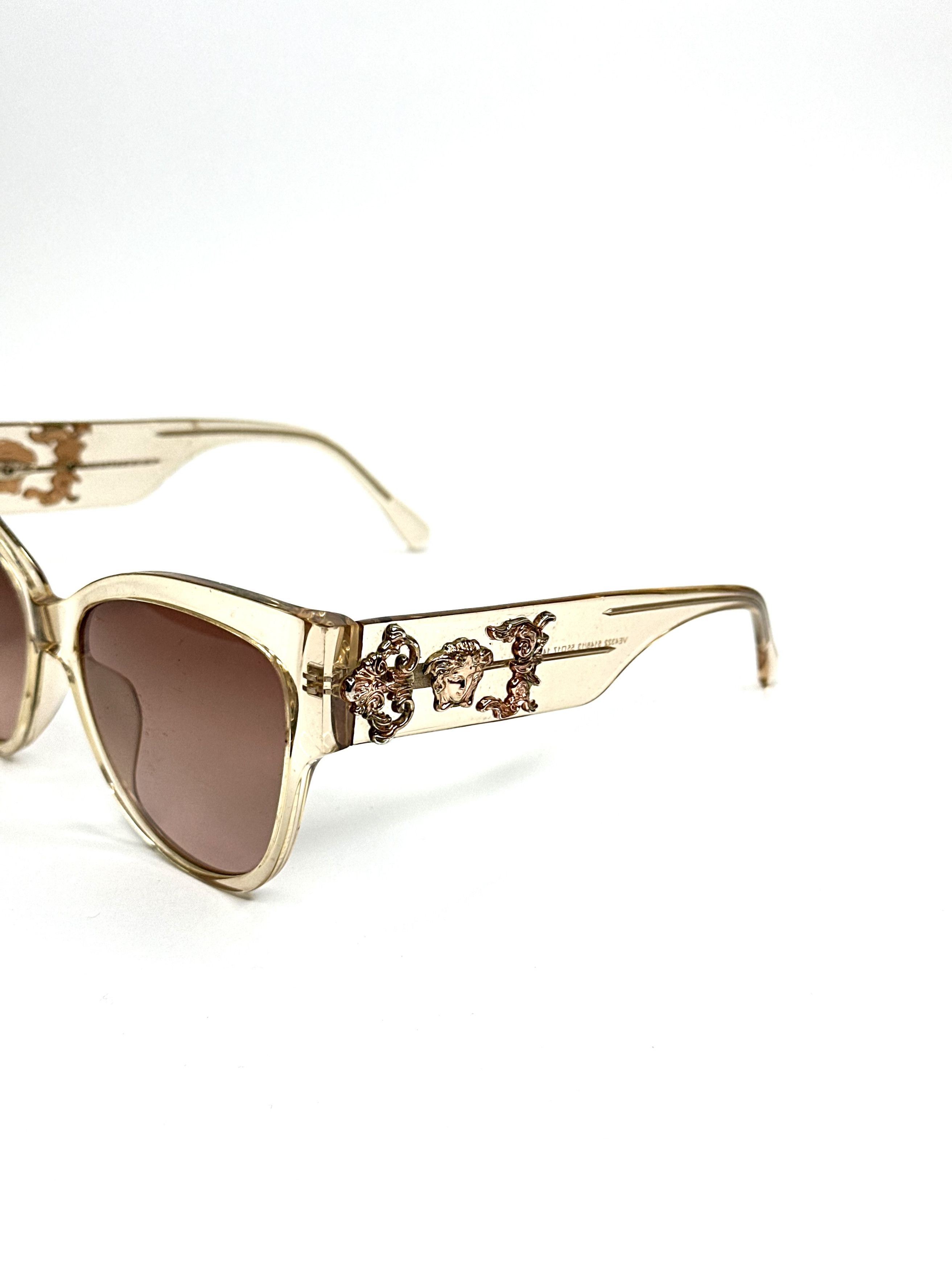 Versace Versace Transparent Medusa Barocco Wayfarer Sunglasses Size ONE SIZE - 6 Thumbnail