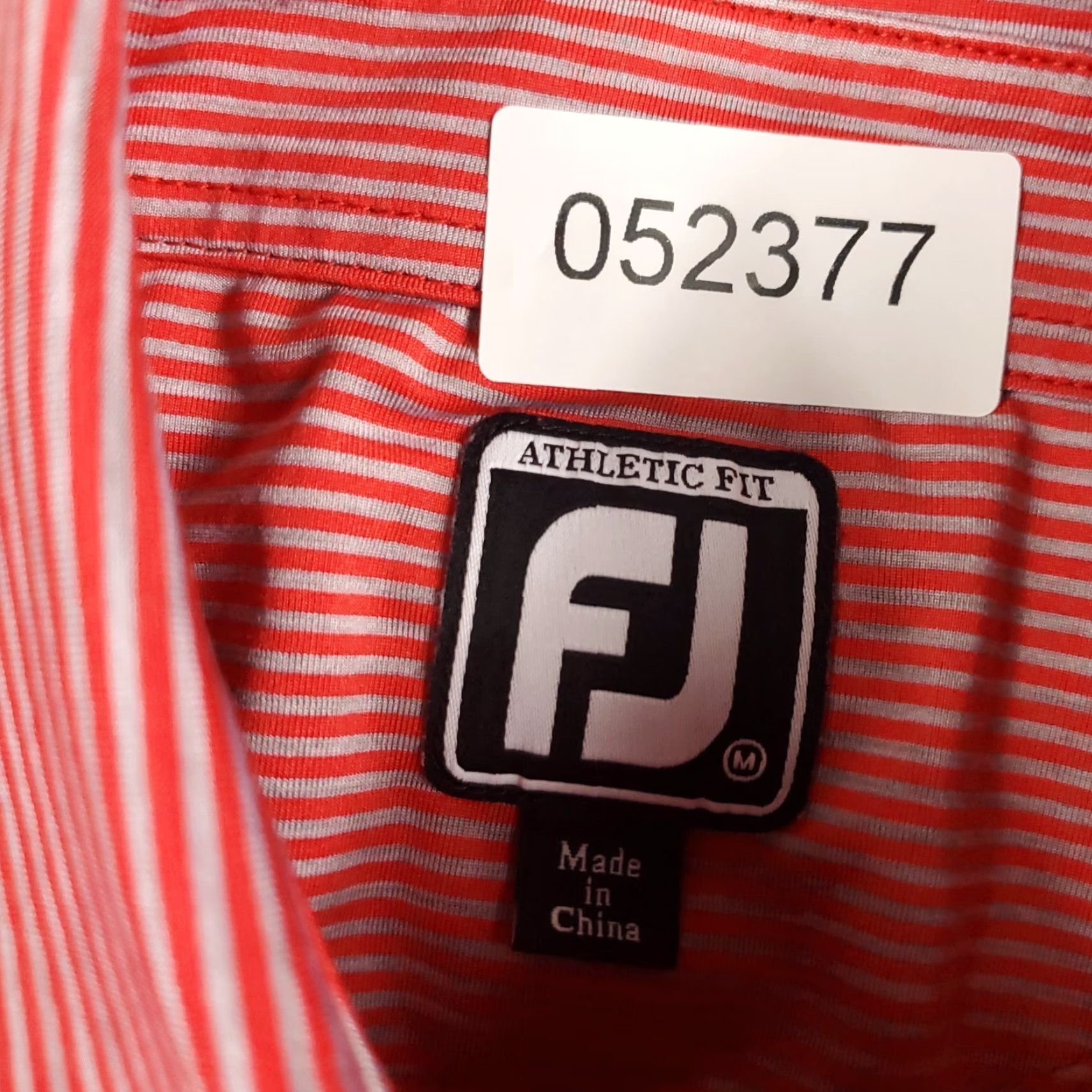 Footjoy FJ Polo Shirt Mens Size Medium Red Striped Short Sleeve Golf Casual Polo Shirt FJ Size US M / EU 48-50 / 2 - 6 Thumbnail