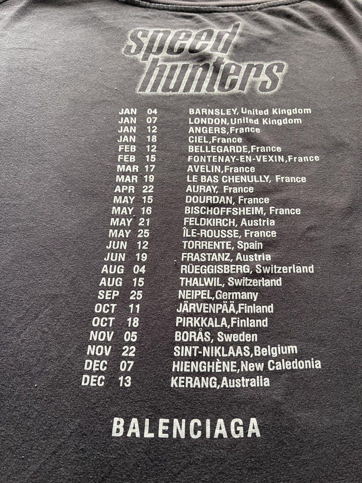 Balenciaga VINTAGE BALENCIAGA SPEED HUNTERS TOUR TEE VERY RARE Size US S / EU 44-46 / 1 - 13 Thumbnail