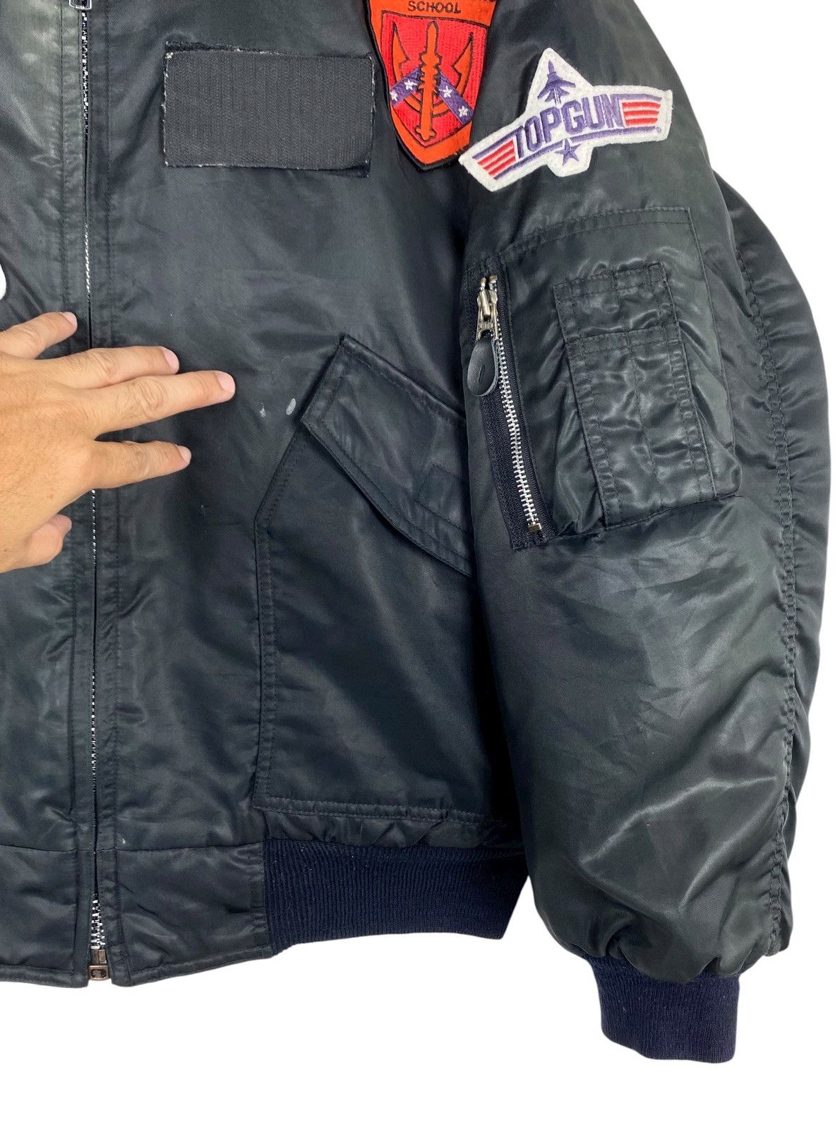Vintage Rare‼️ Vintage Top Gun MA-1 Flight Bomber Jacket Size US M / EU 48-50 / 2 - 10 Thumbnail