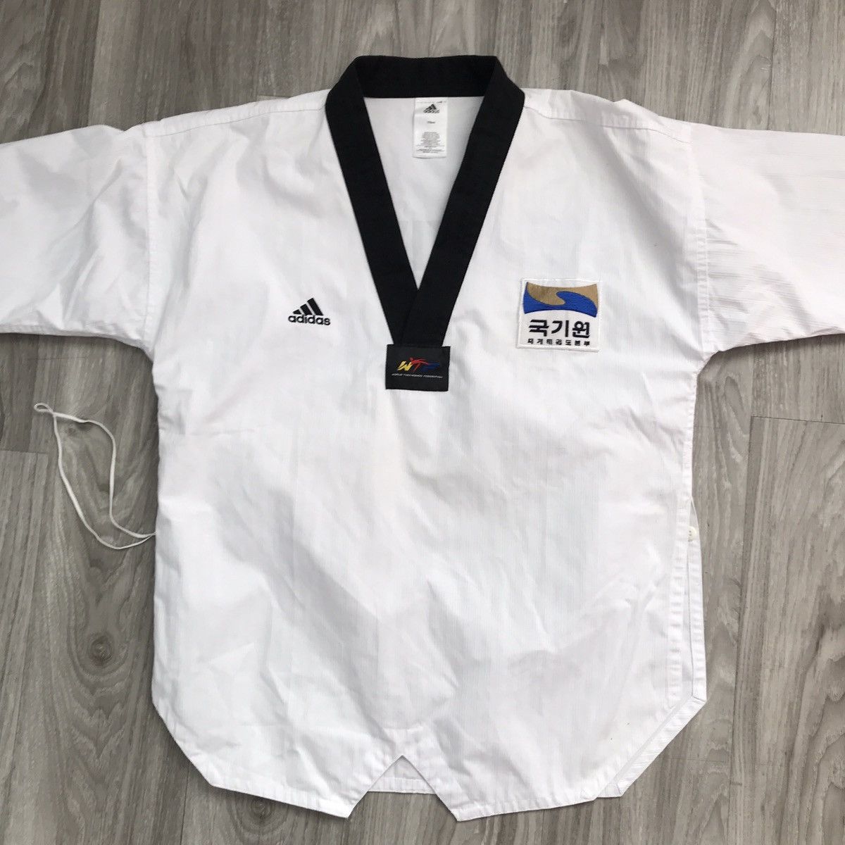 Adidas Adidas Taekwondo Kukkiwon White Pullover Jersey Mens 180 Size US L / EU 52-54 / 3 - 2 Thumbnail