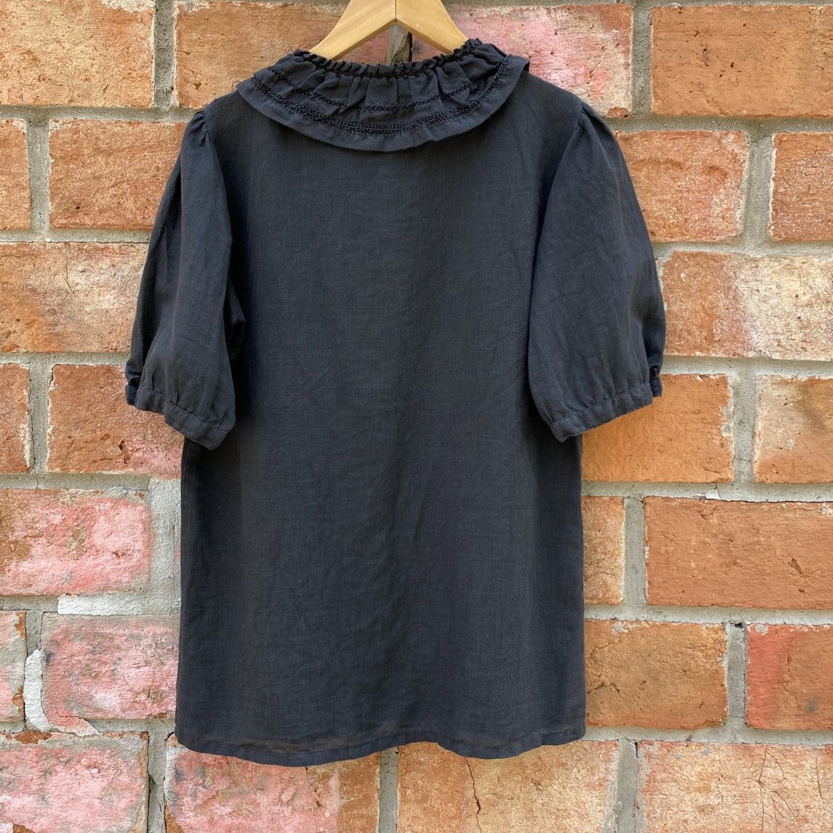 Lanvin LANVIN Black Doll Collar Blouse Size XS / US 0-2 / IT 36-38 - 15 Thumbnail