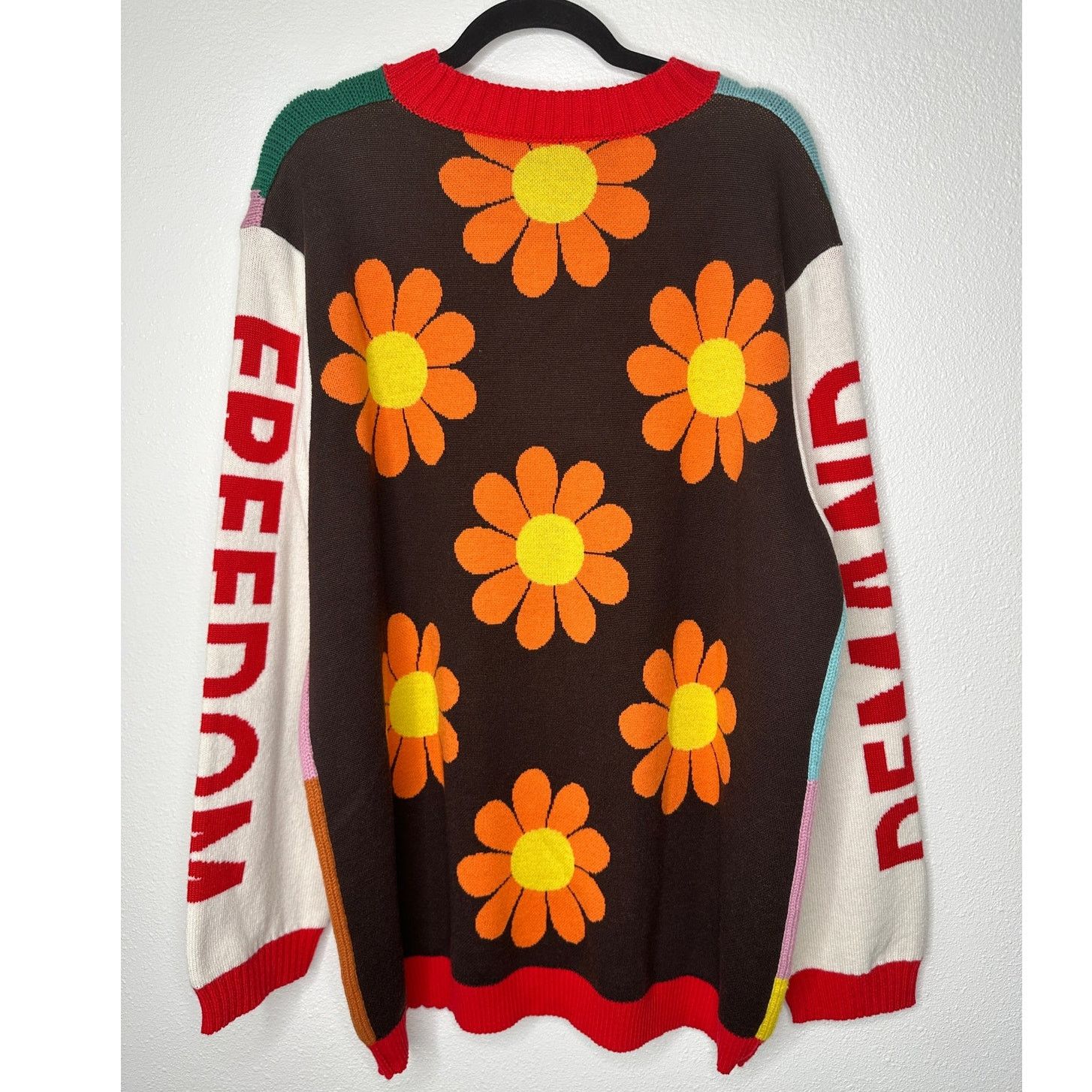 Walter Van Beirendonck Walter Van Beirendonck Demand Freedom Fine Wool Sweater L Size US L / EU 52-54 / 3 - 3 Thumbnail