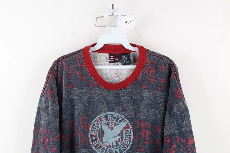 Vintage Vintage 90s Bugle Boy Out Abstract All Over Print T-Shirt Size US XL / EU 56 / 4 - 2 Thumbnail