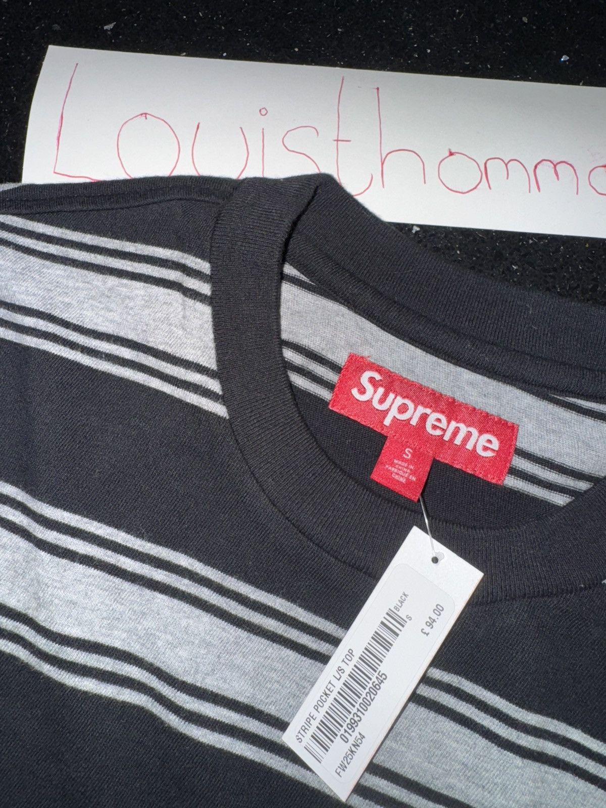 Supreme Supreme fw25 Stripe Pocket L/S Top Size US S / EU 44-46 / 1 - 6 Thumbnail