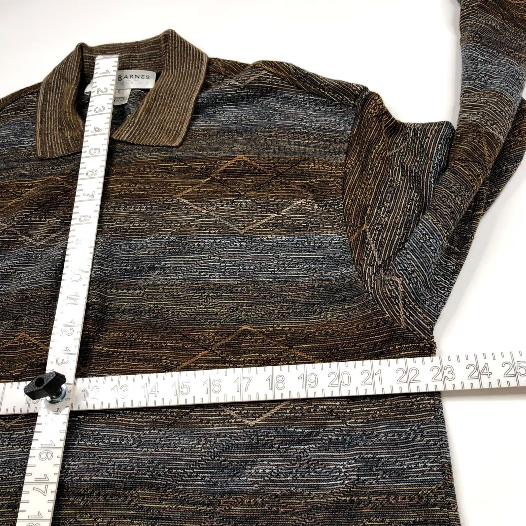 Vintage Jhane Barnes XL Wool Long Sleeve Polo Shirt Mens Brown MINT Polo Shirt Size US XL / EU 56 / 4 - 5 Thumbnail