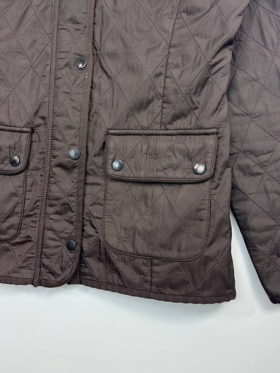 Barbour Barbour Utility Quilt Jacket Brown Diamond Quilted Womens 10 Size M / US 6-8 / IT 42-44 - 4 Thumbnail