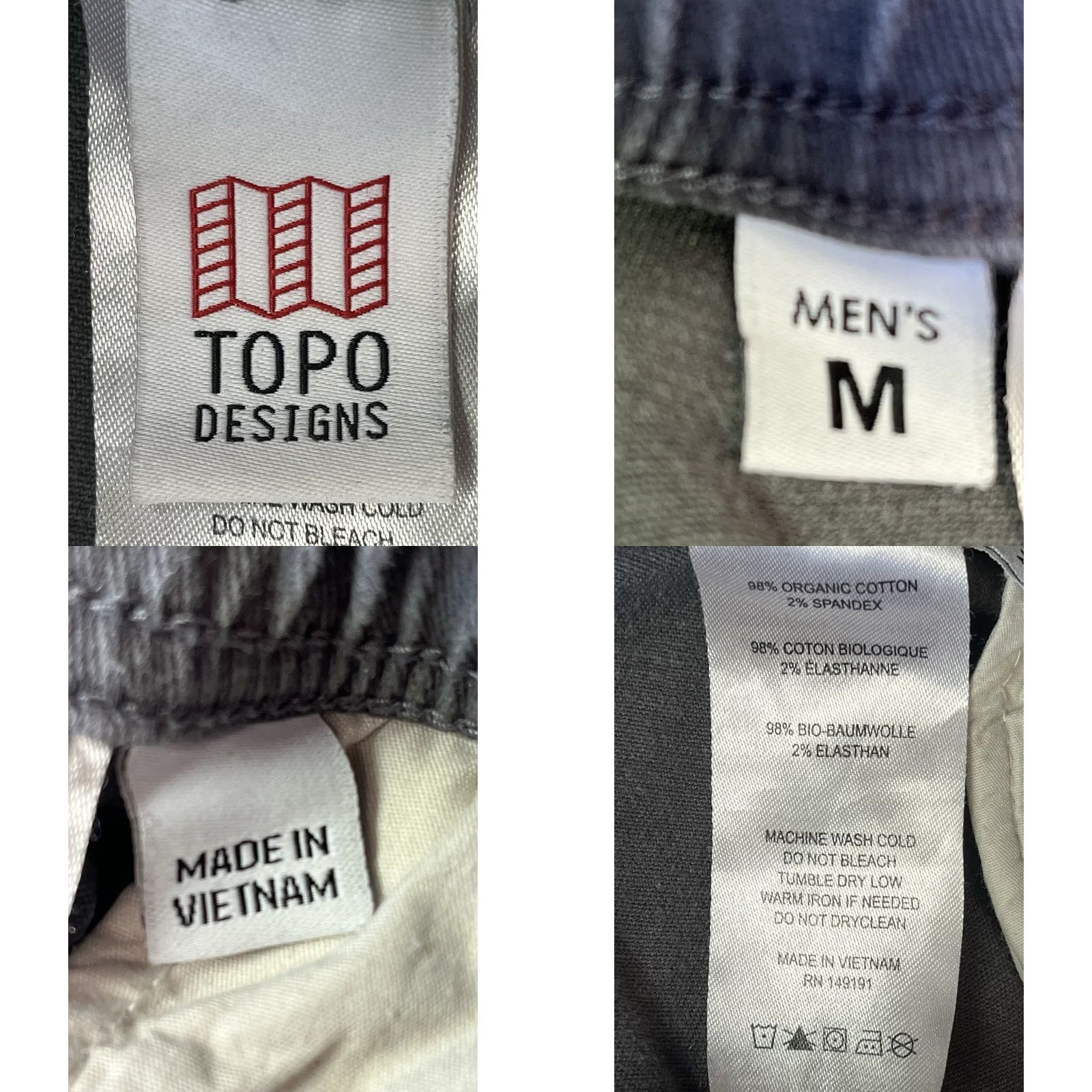 Topo Designs Topo Designs Pants Gray Belted Stretch Trekking Hiking Men's Medium Size US 31 - 9 Thumbnail