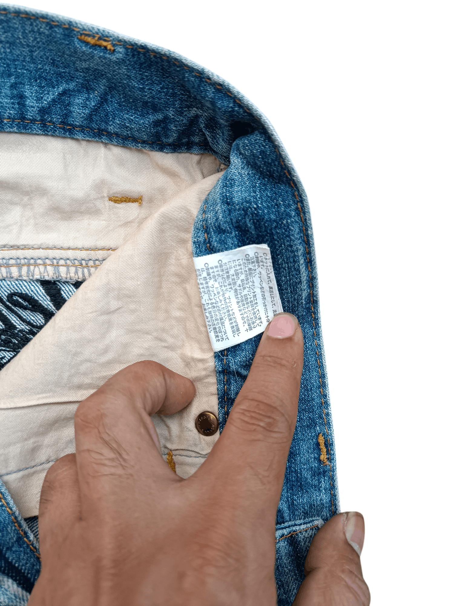 Japanese Brand GERONIMO Embroidery Native Indians Spirit Distressed Jeans Size US 32 / EU 48 - 14 Thumbnail