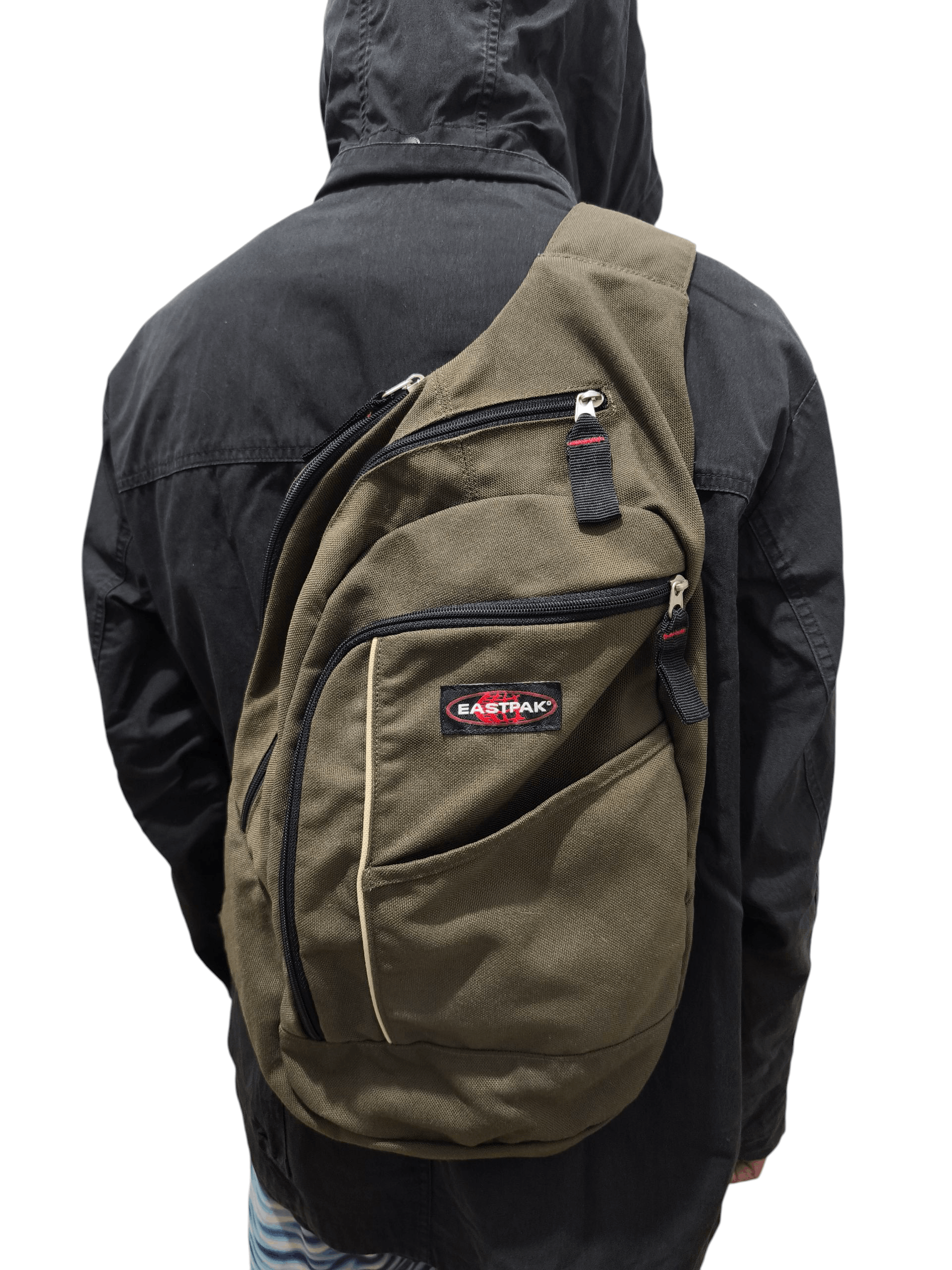 Y2K Eastpak Crossbody Bag Gorpcore in Brown, Men's