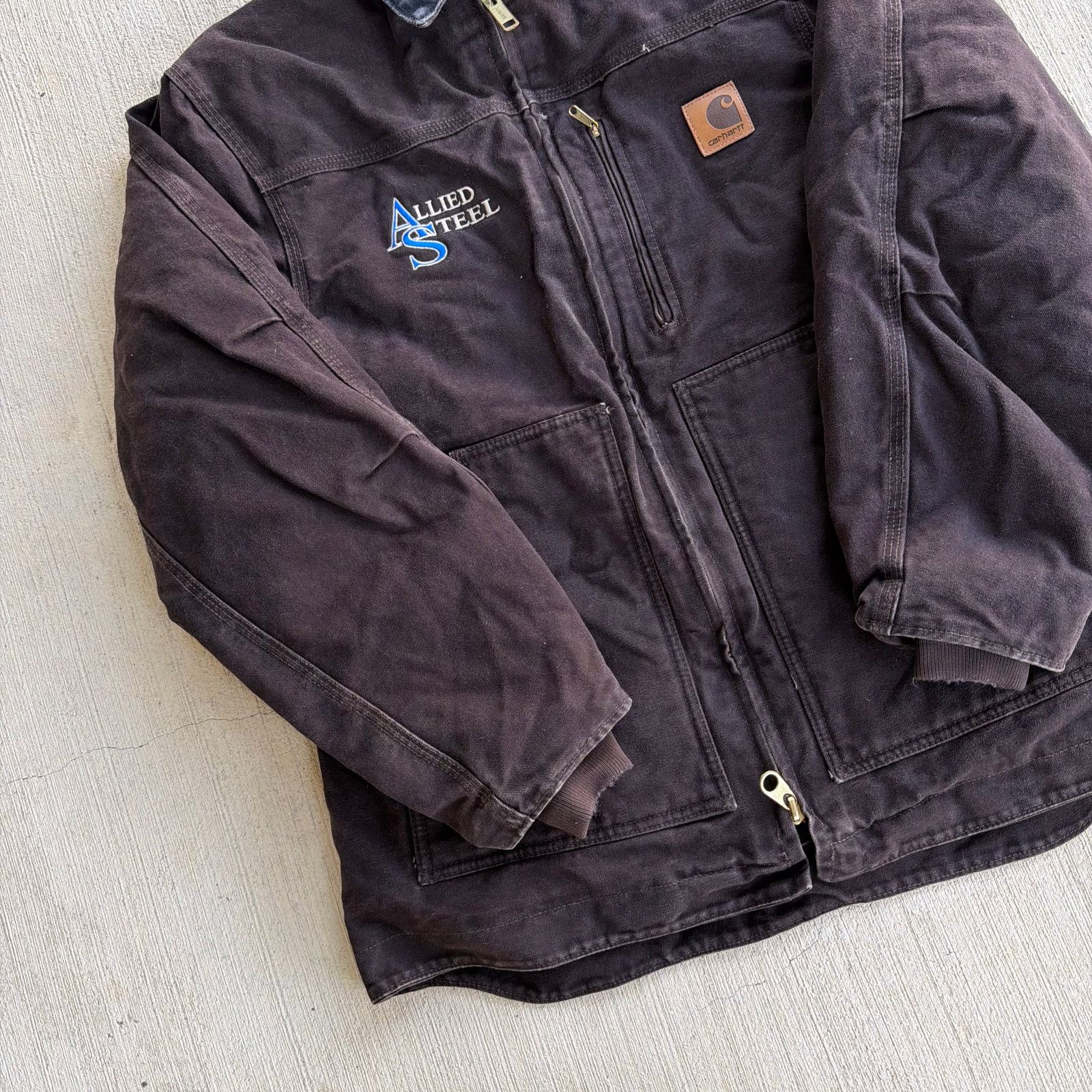 Carhartt × Vintage Carhartt C61 DKB brown chore work wear jacket Size US M / EU 48-50 / 2 - 2 Thumbnail