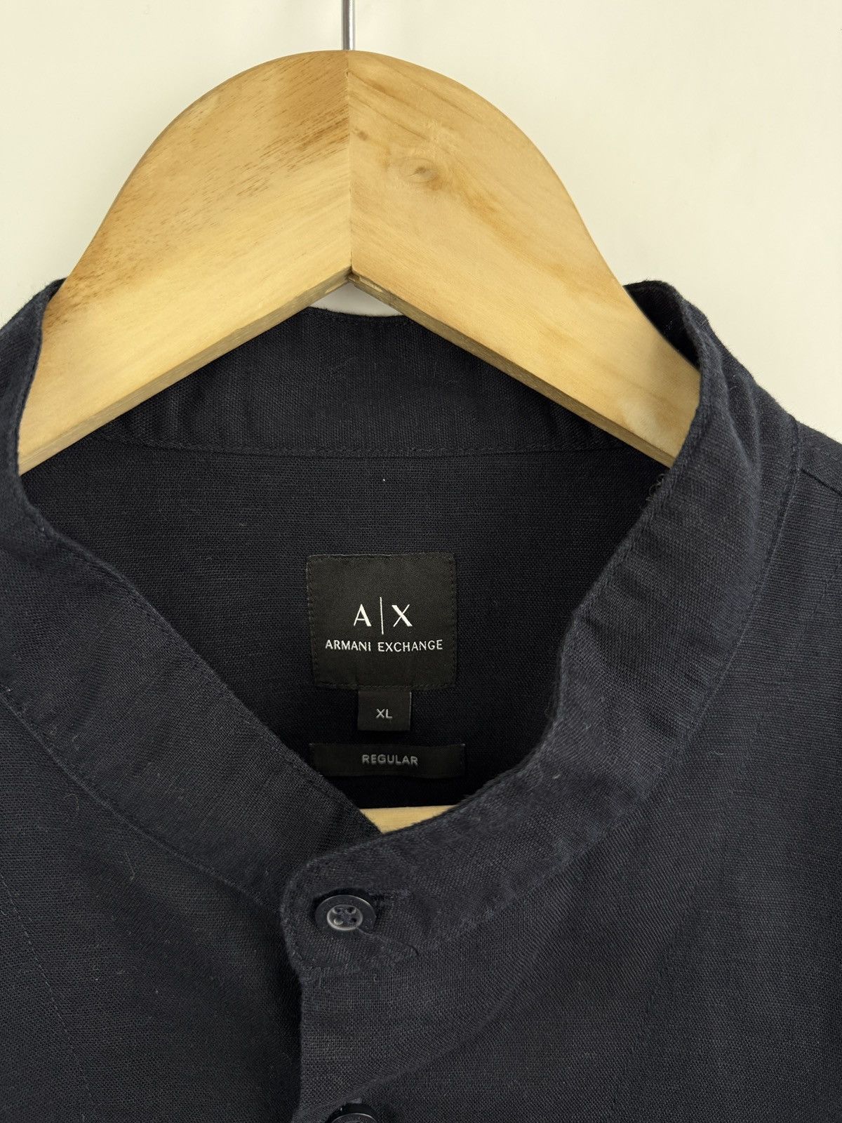 Armani Exchange 🇺🇸 Y2K Armani Exchange Linen Luxury Shirt Retro Hype Rare Size US XL / EU 56 / 4 - 7 Thumbnail