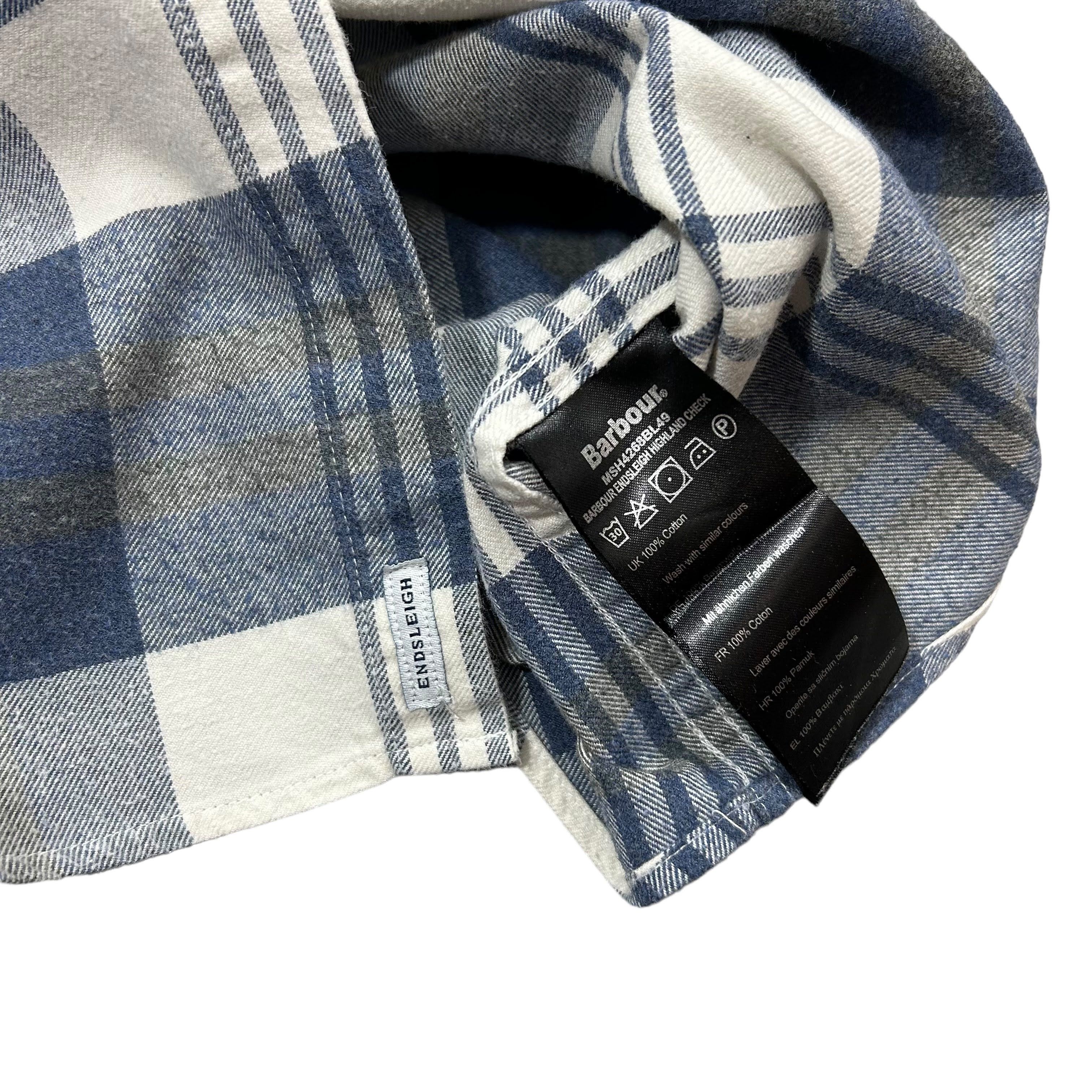 Barbour Barbour Endsleigh Highland Check Blue Plaid Flannel Shirt M Size US M / EU 48-50 / 2 - 6 Thumbnail