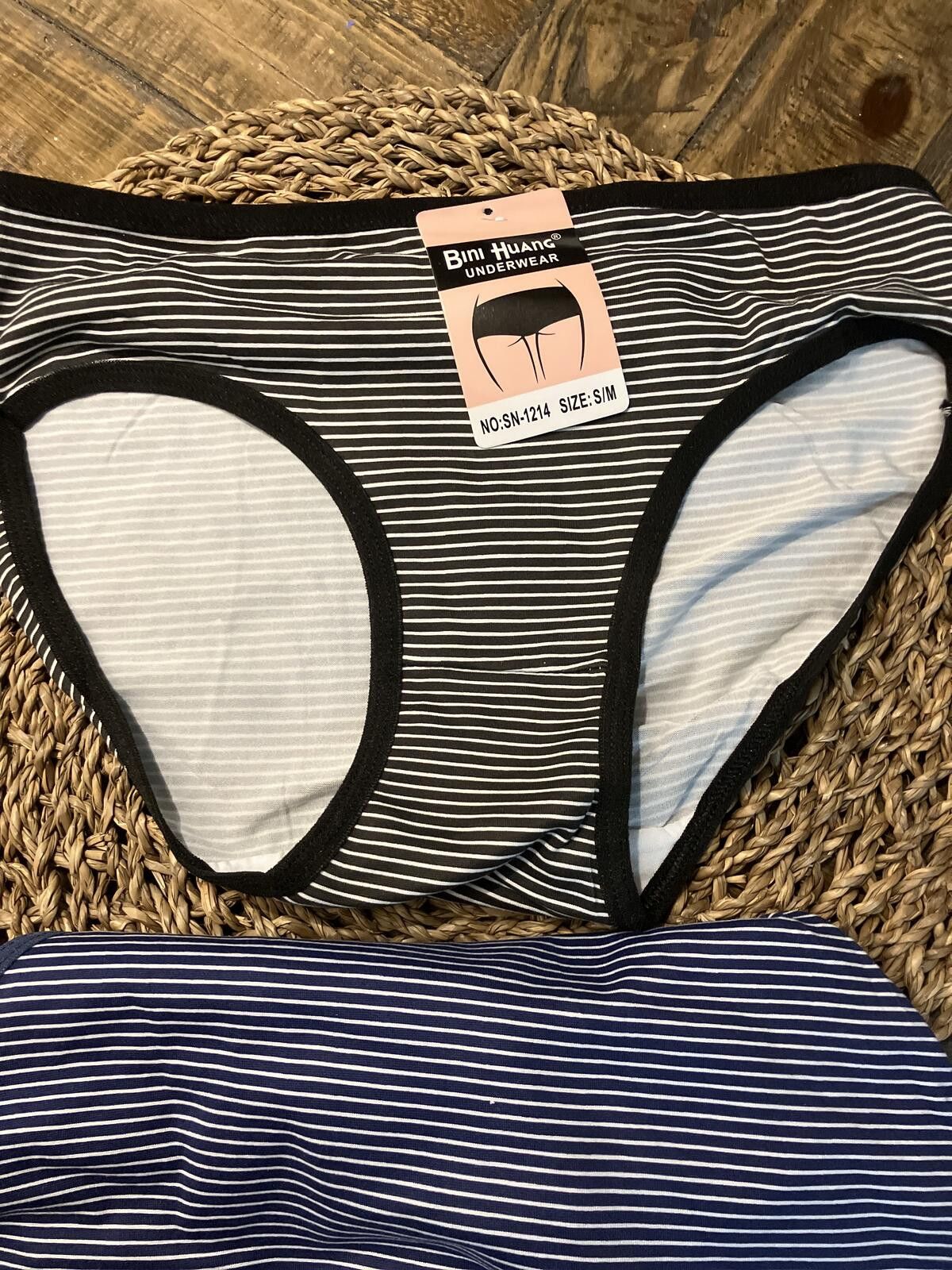 Other Bini Huang Women's Striped Underwear Bikini Panties - 3 Pack Size ONE SIZE - 4 Thumbnail