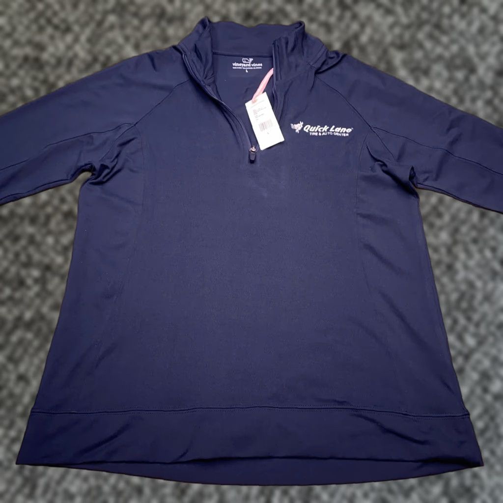 Vineyard Vines Vineyard Vines 1/4 Zip Sweater Adult Large Navy Pullover Womens Stretch New Size L / US 10 / IT 46 - 1 Thumbnail
